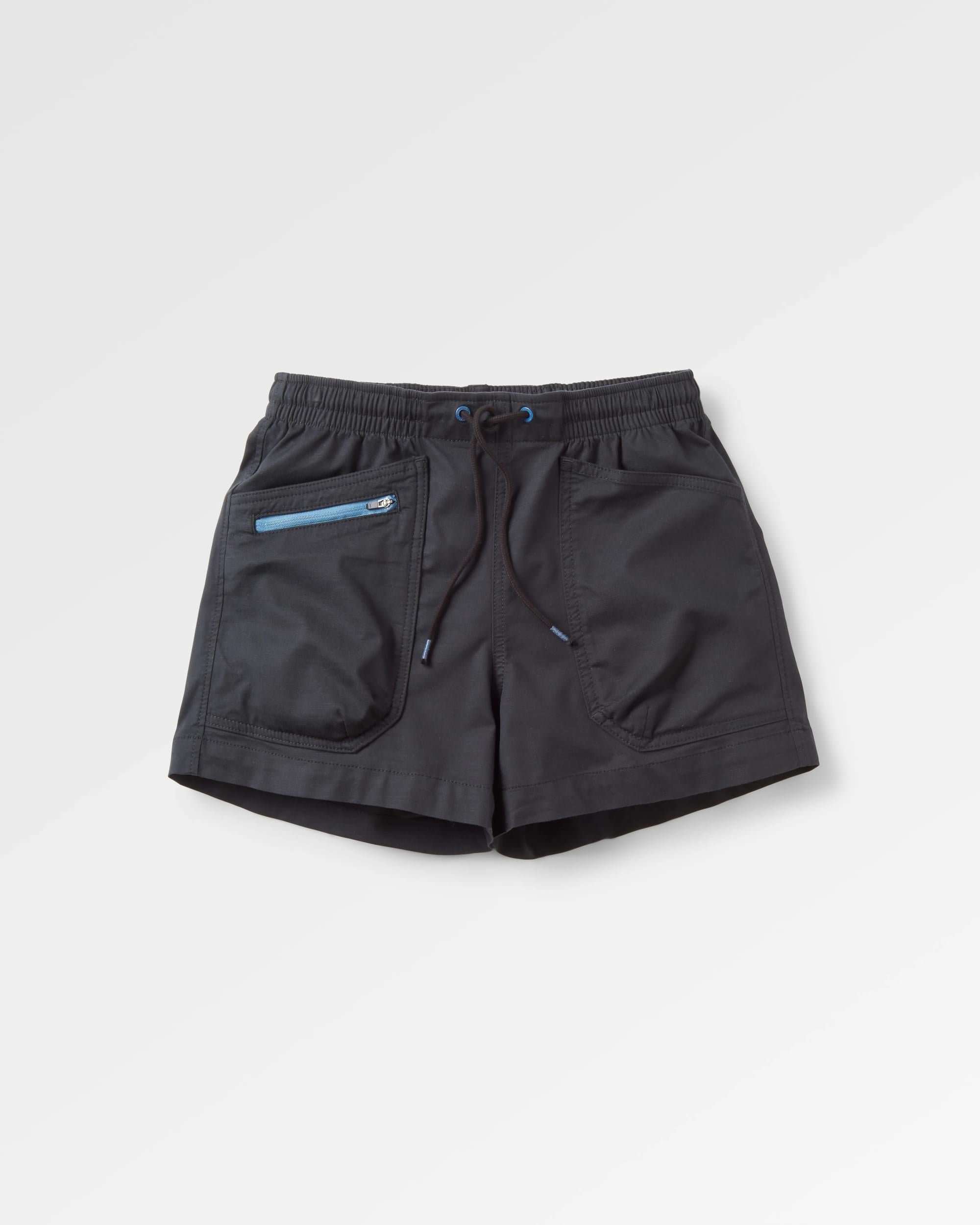 Basswood Organic Cotton Short - Black - Flatlay