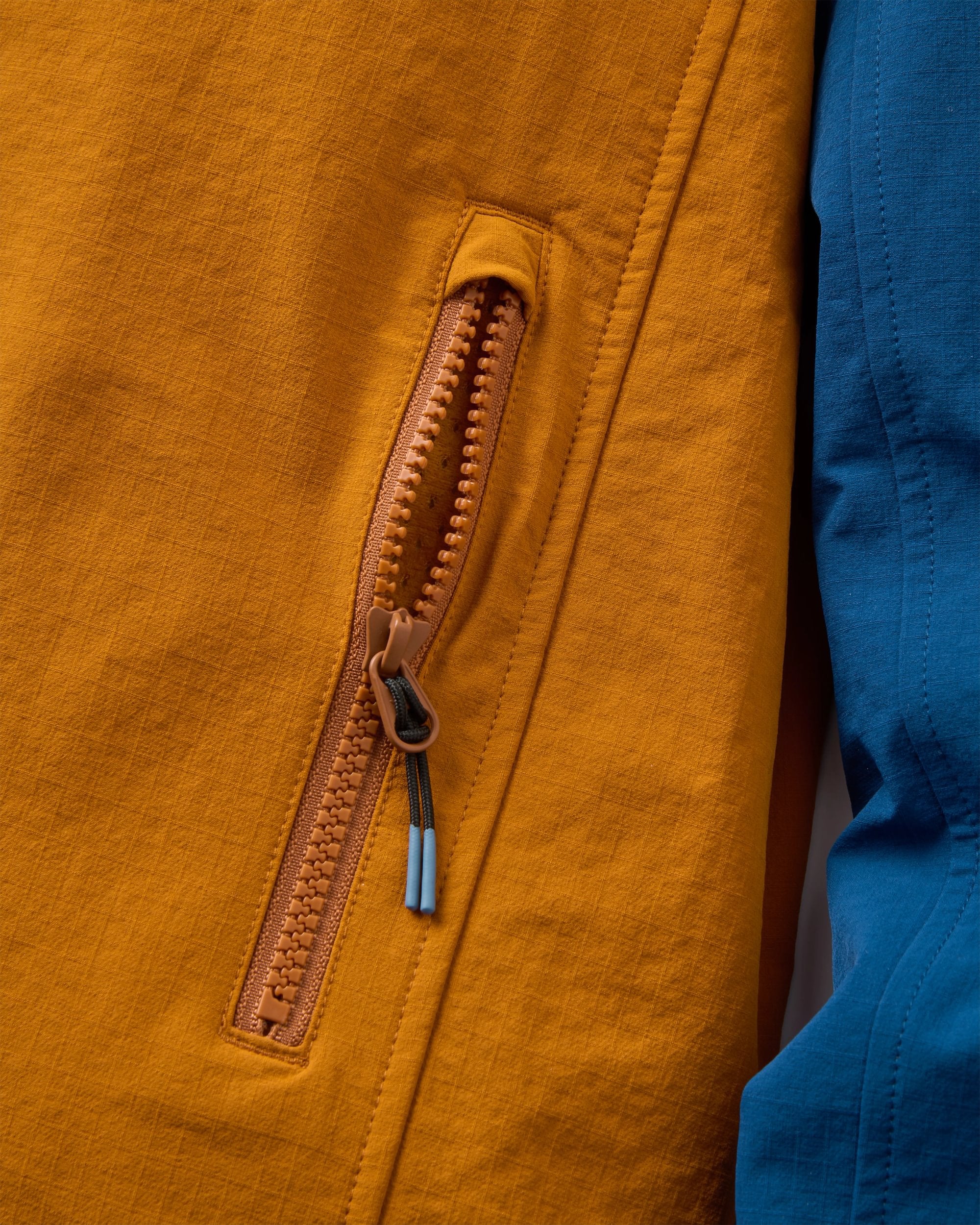 Womens Trailscape Lightweight Softshell Jacket - Blue Navy/Retro Orange - Flatlay