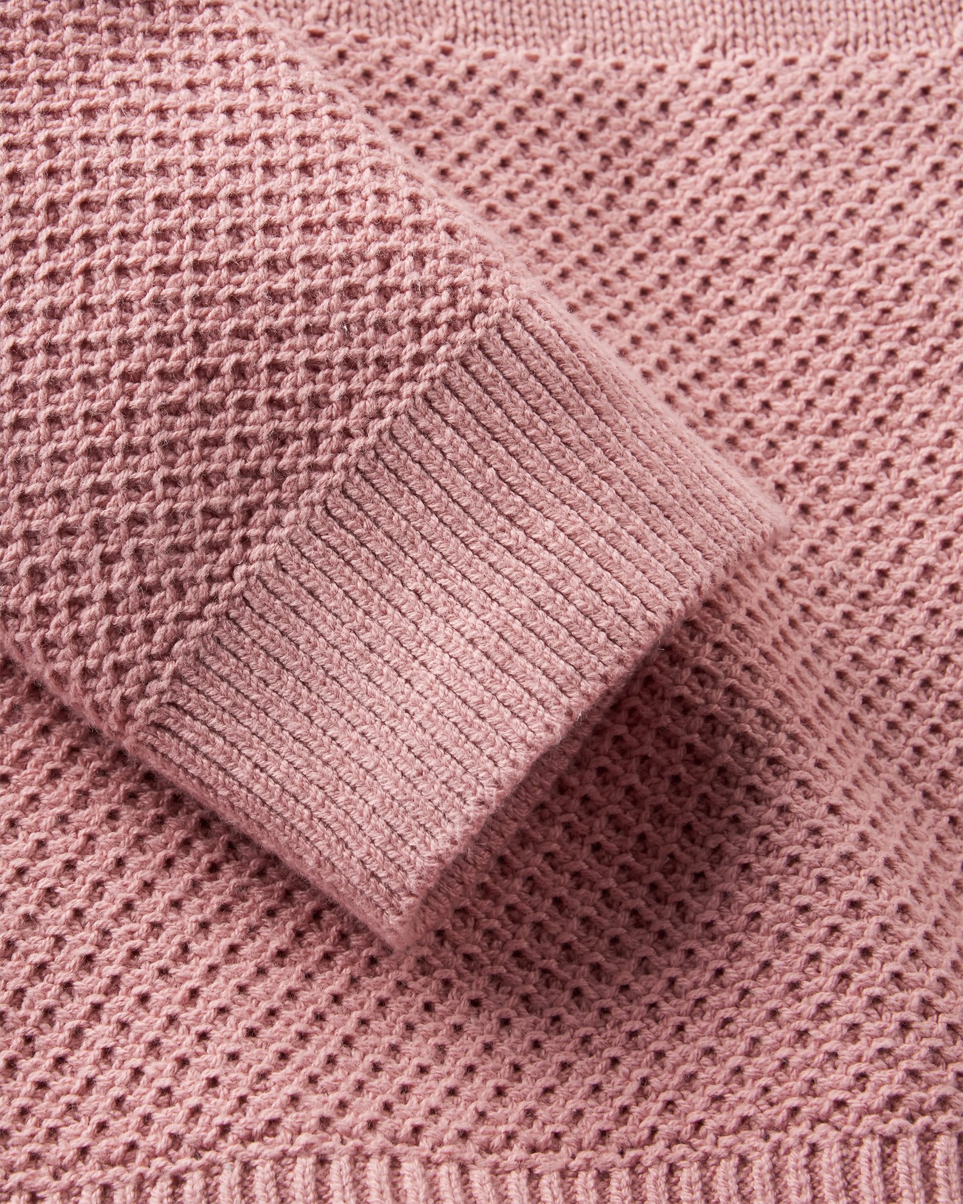 Cove 2.0 Organic Cotton Knitted Jumper - Pink Haze