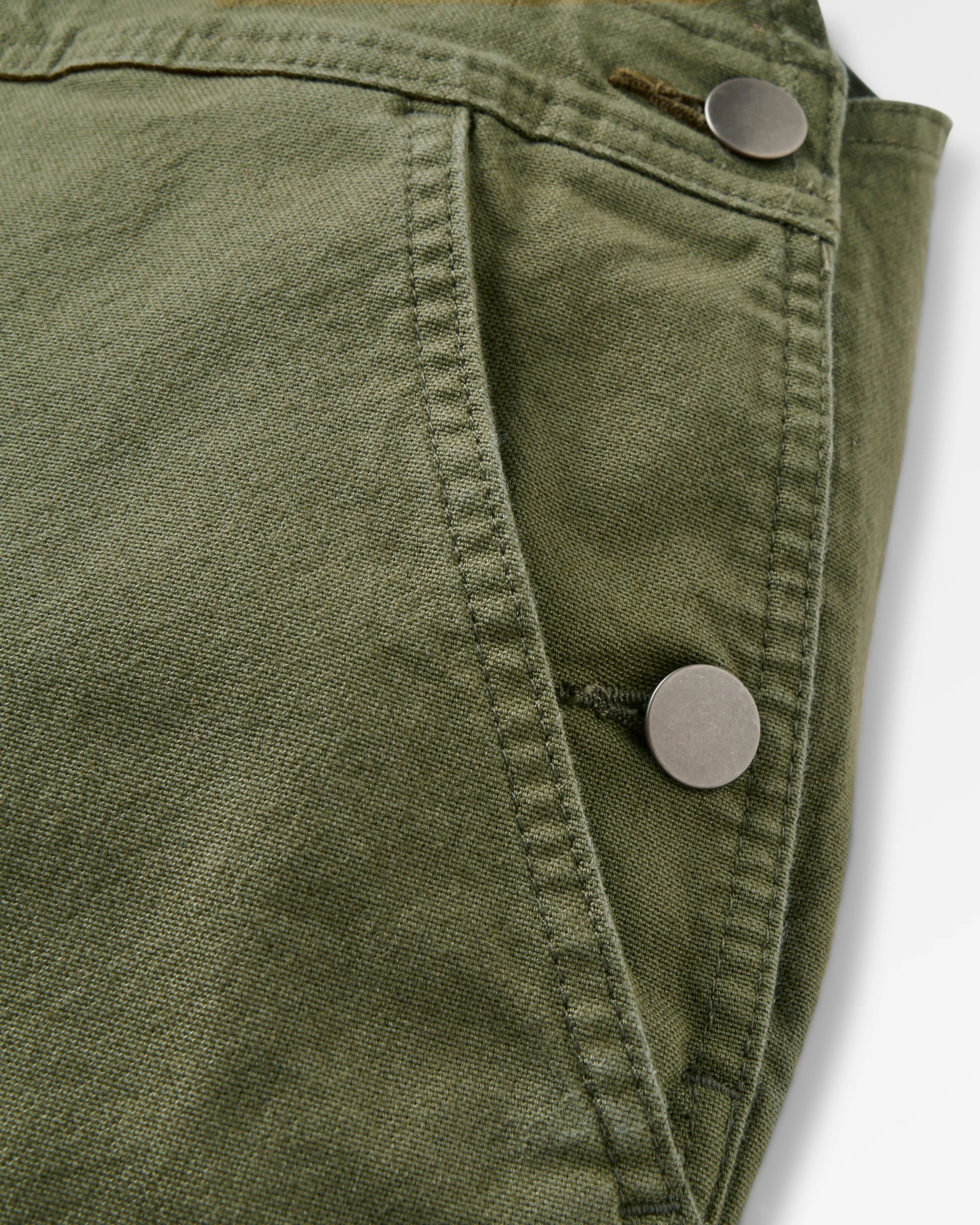 Vantage 2.0 Organic Cotton Dungaree - Khaki - Flatlay