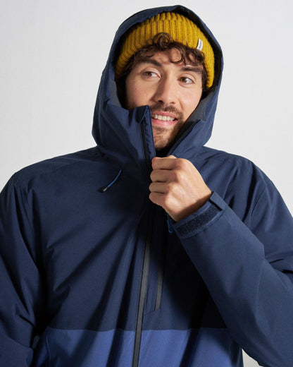 Eclipse Insulated Waterproof Jacket - Rich Navy - Studio Model