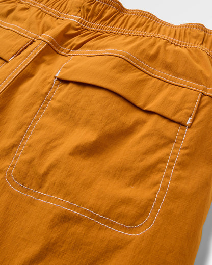 Searcher Longer Line Boardshort - Retro Orange - Flatlay
