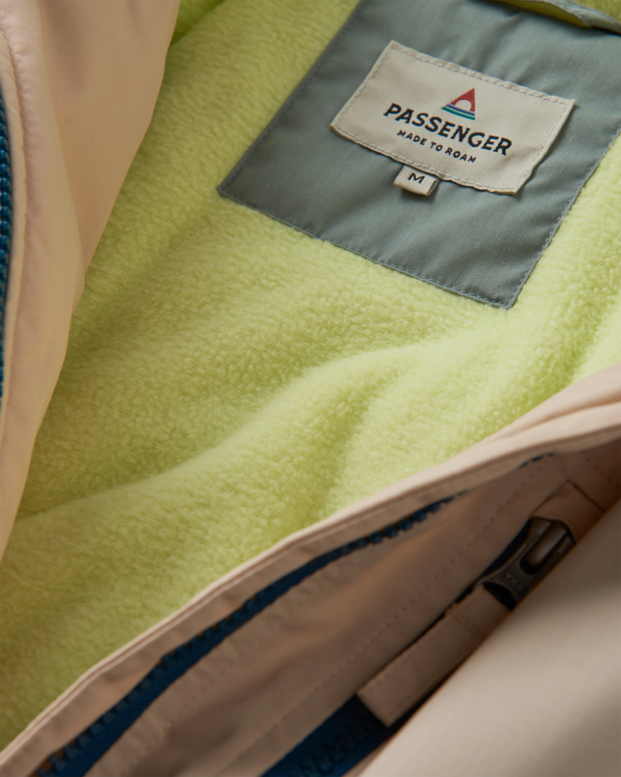 Finn Recycled Polar Fleece Lined Jacket - Pistachio - Flatlay