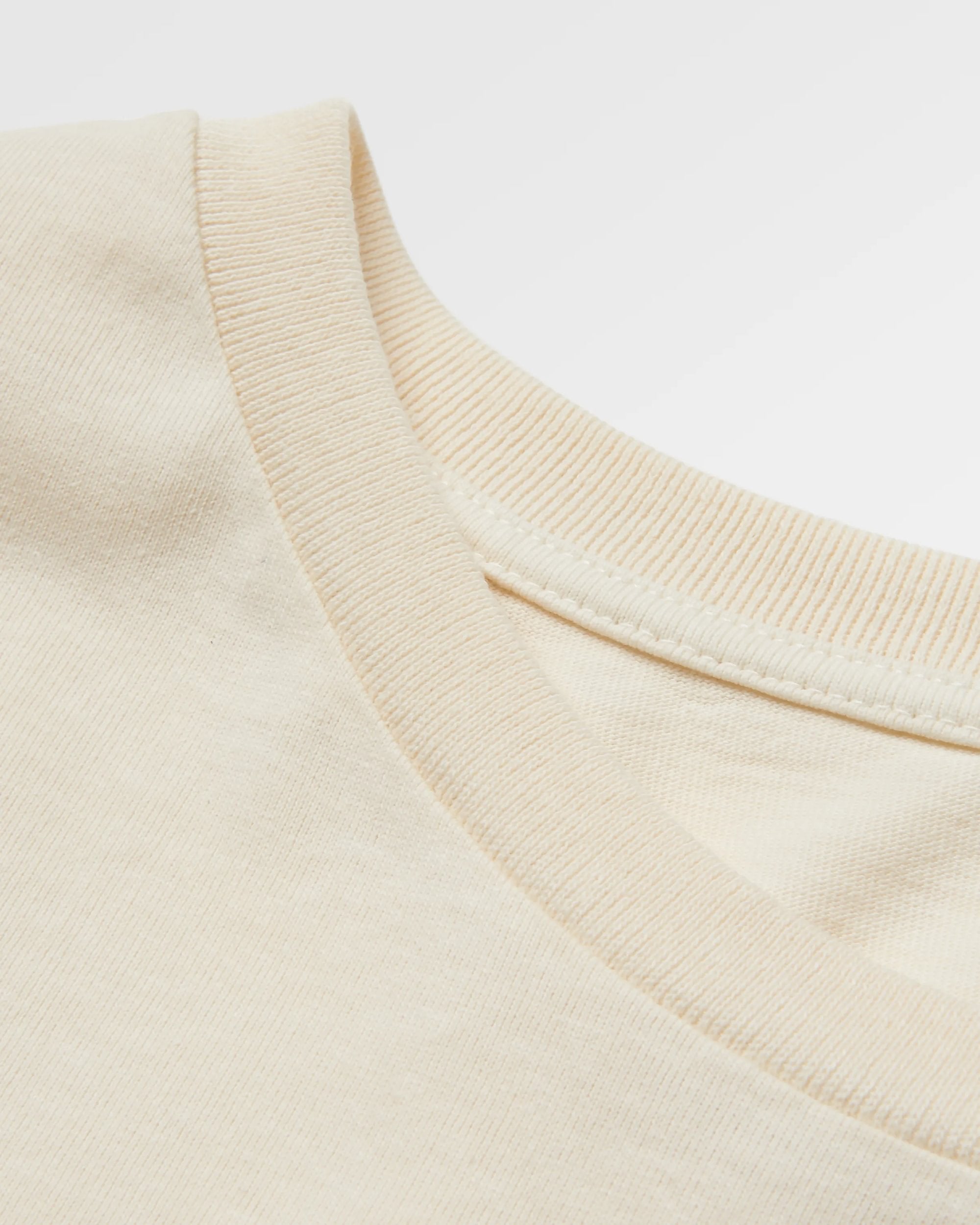 Roam Wild Recycled Cotton Oversized LS T-Shirt - Birch - Flatlay