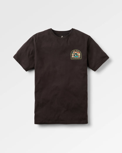 Lost Patch T-Shirt - Black - Flatlay