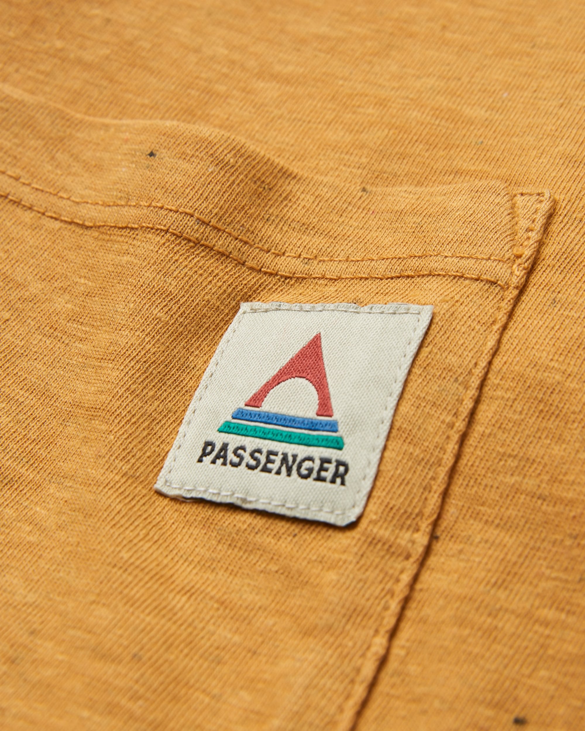 Heritage Recycled Relaxed Fit T-Shirt - Spruce Yellow Marl - Flatlay