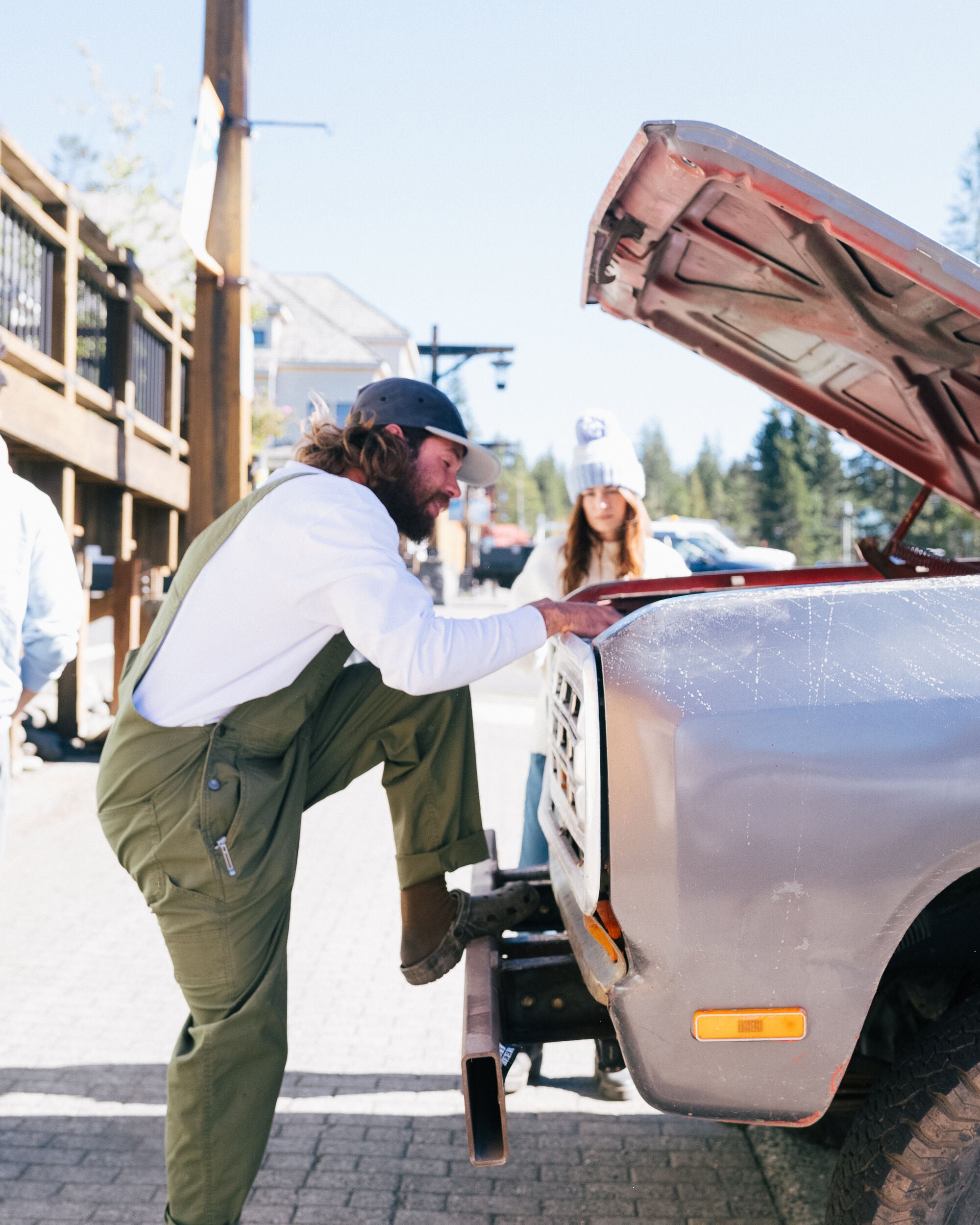 Vantage Organic Cotton Dungaree - Khaki - Lifestyle
