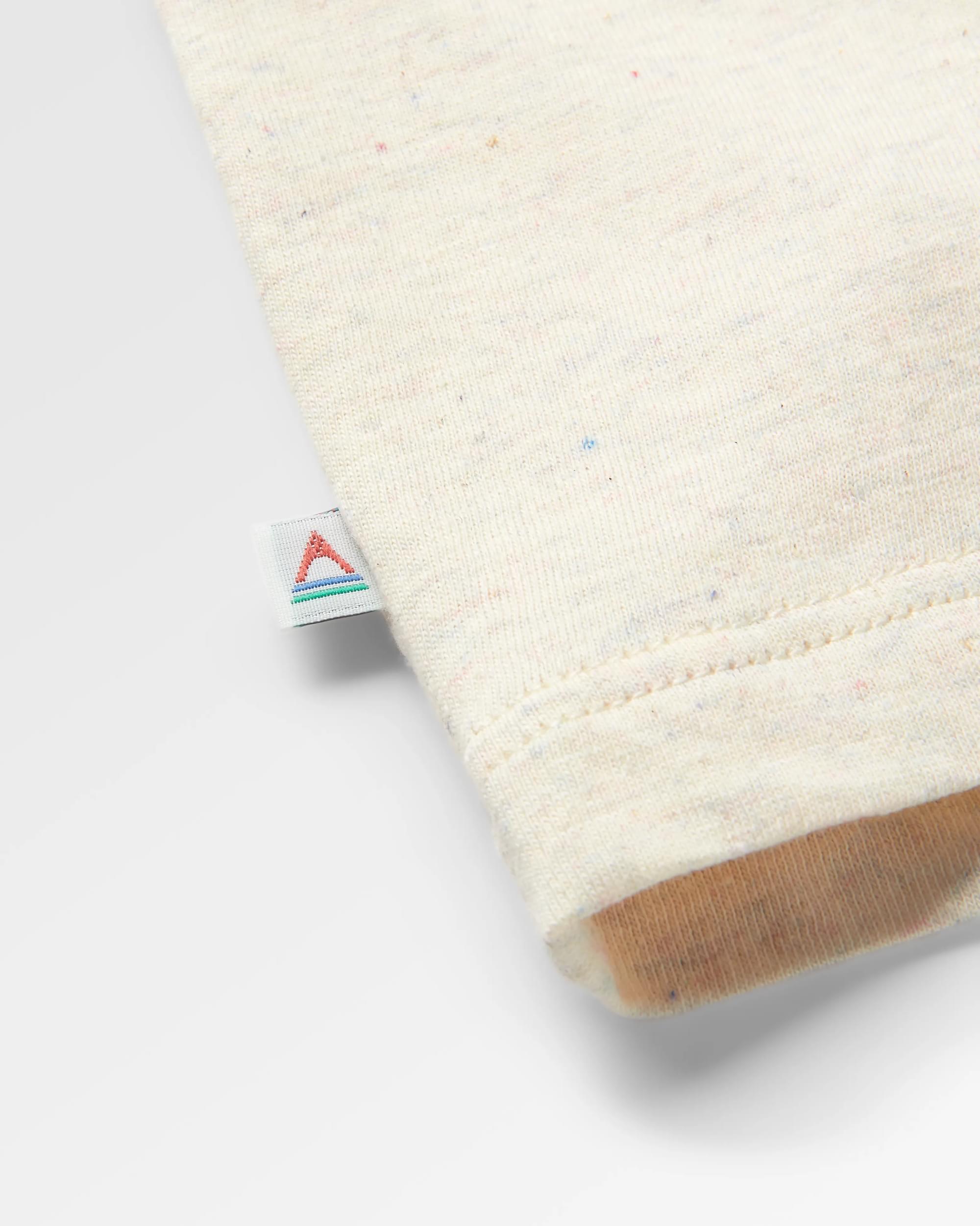 Breathe Recycled Cotton T-Shirt - Milky Marl - Flatlay