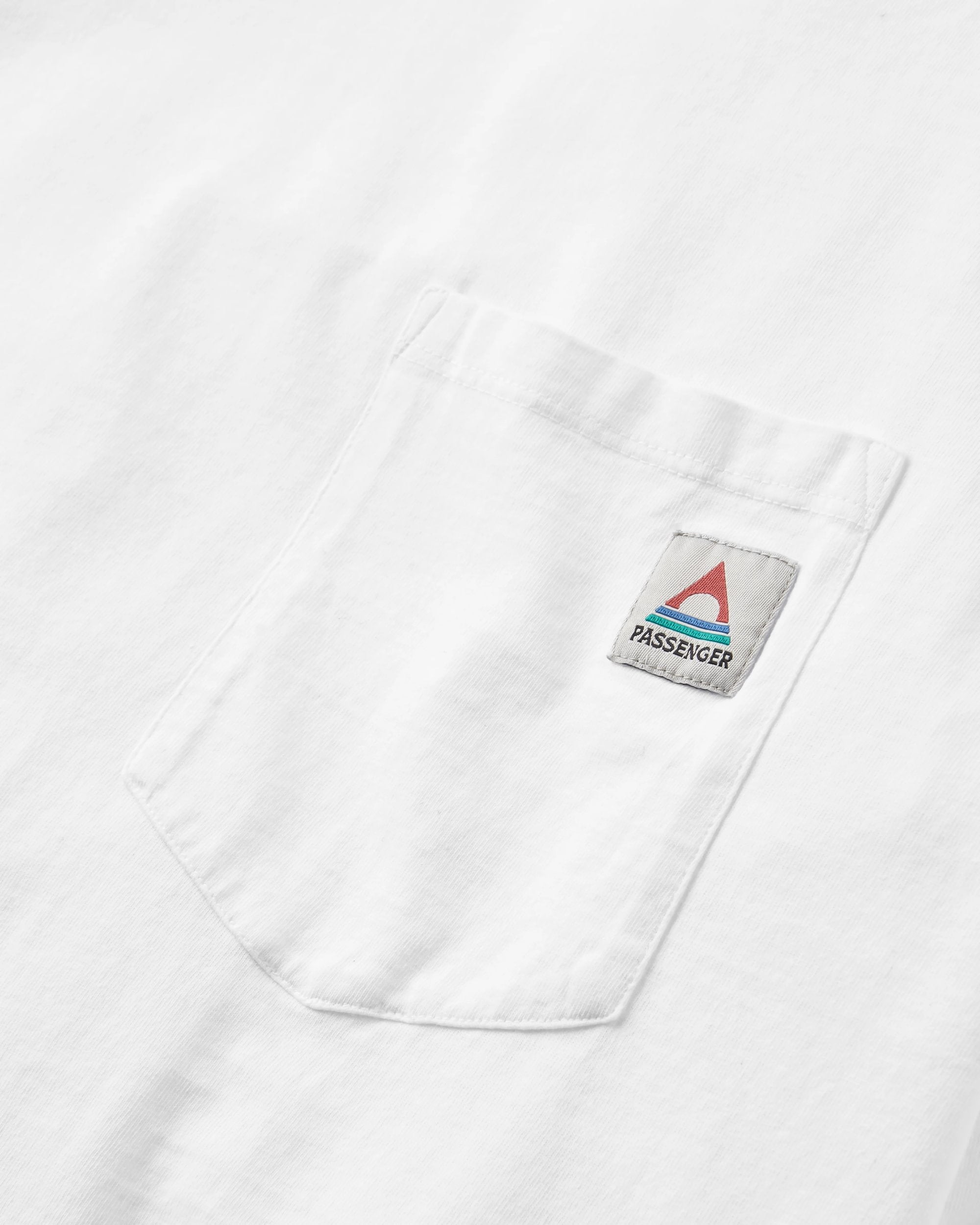 Heritage Recycled Relaxed Fit LS T-Shirt - White - Flatlay