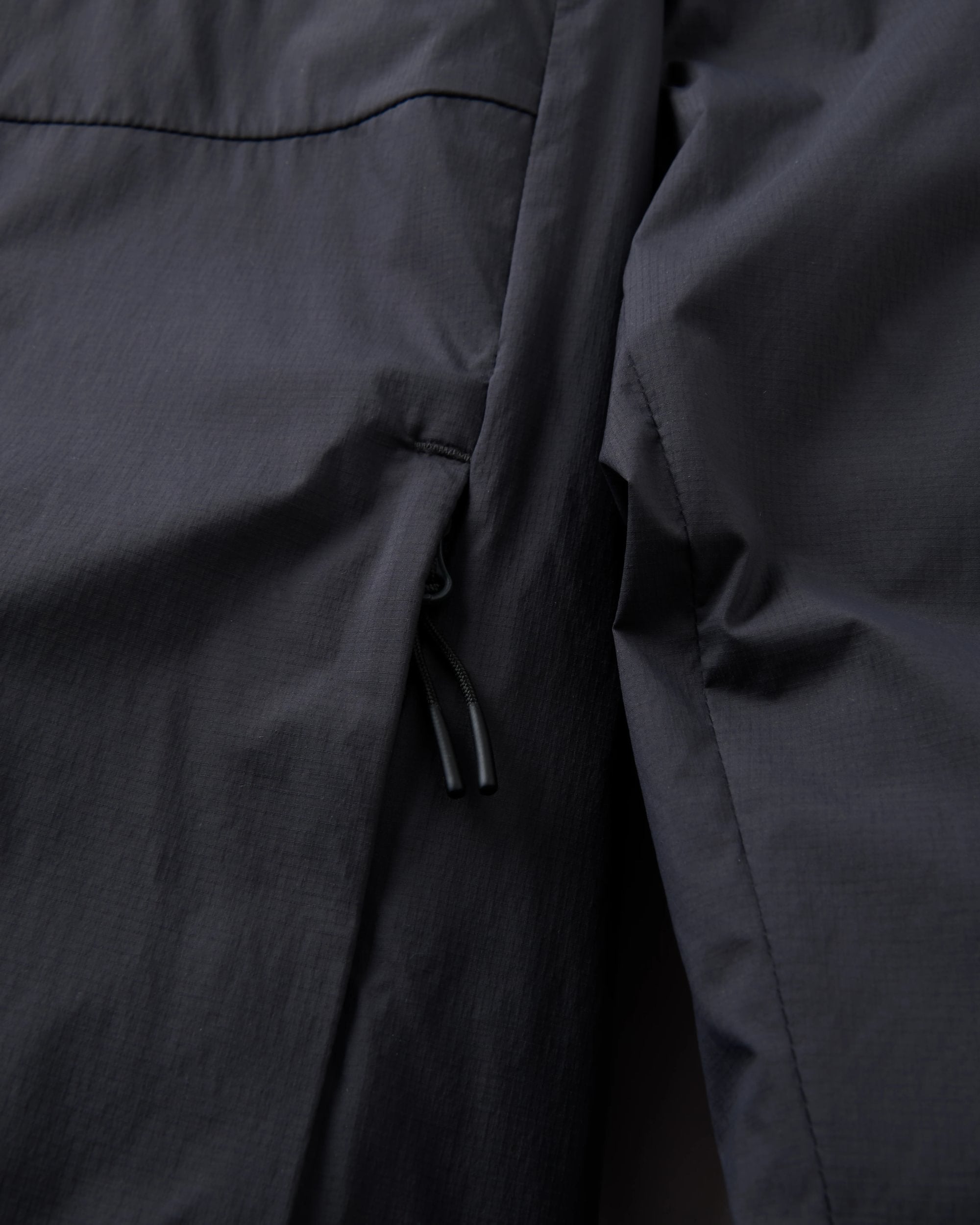 Gusto Windshell Jacket - Faded Black - Flatlay