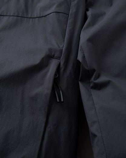 Gusto Windshell Jacket - Faded Black - Flatlay