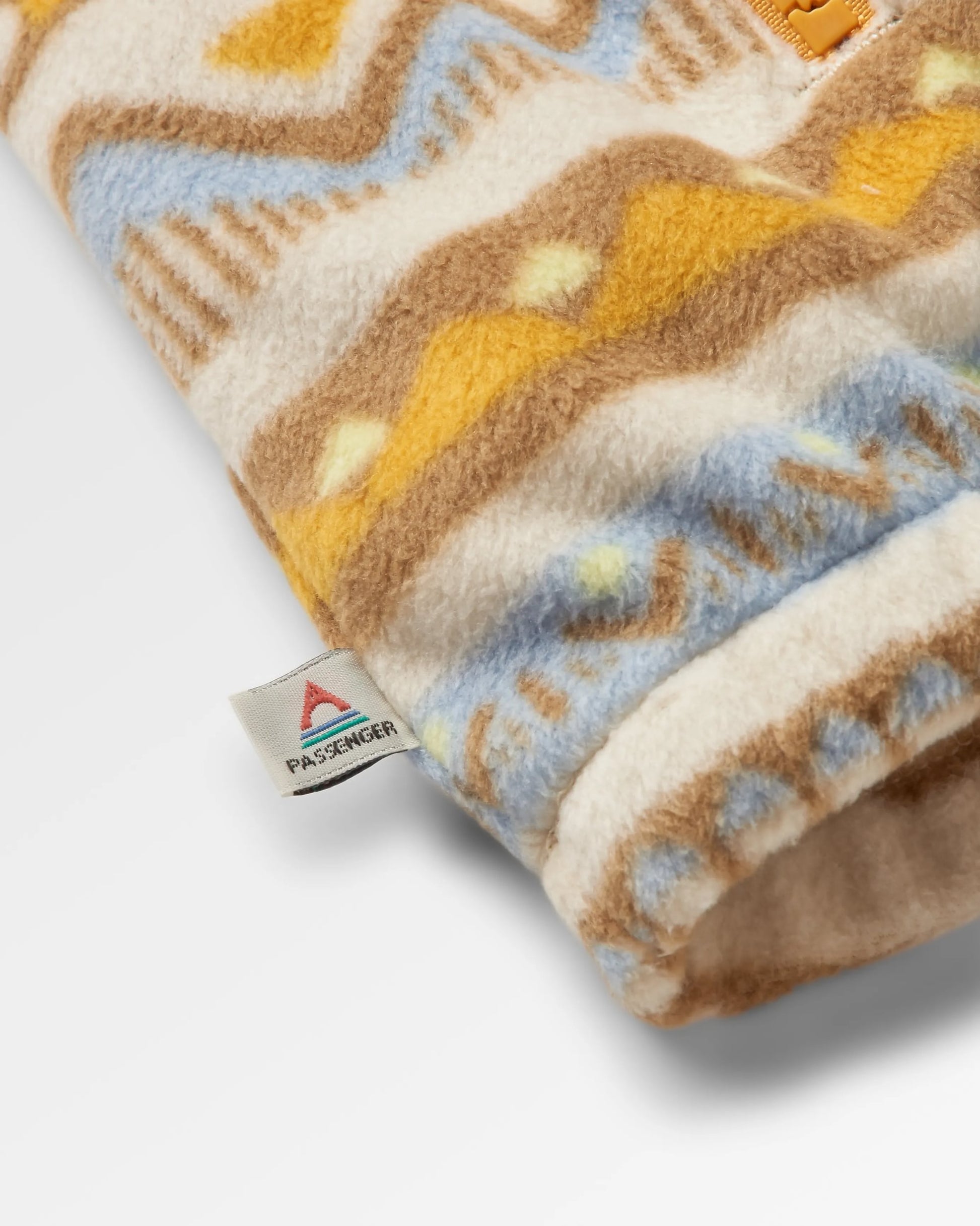 Ayla Recycled Fleece - Mountain Geo Birch