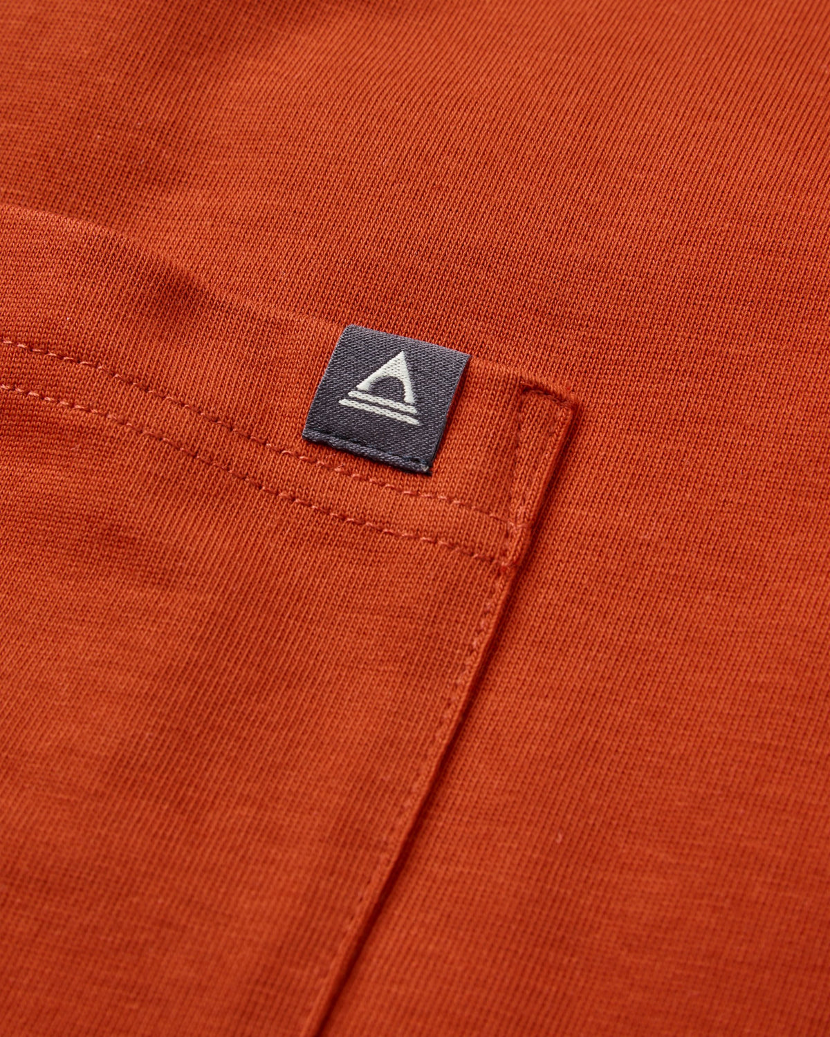 Heritage Relaxed Fit T-Shirt - Dark Rust - Flatlay