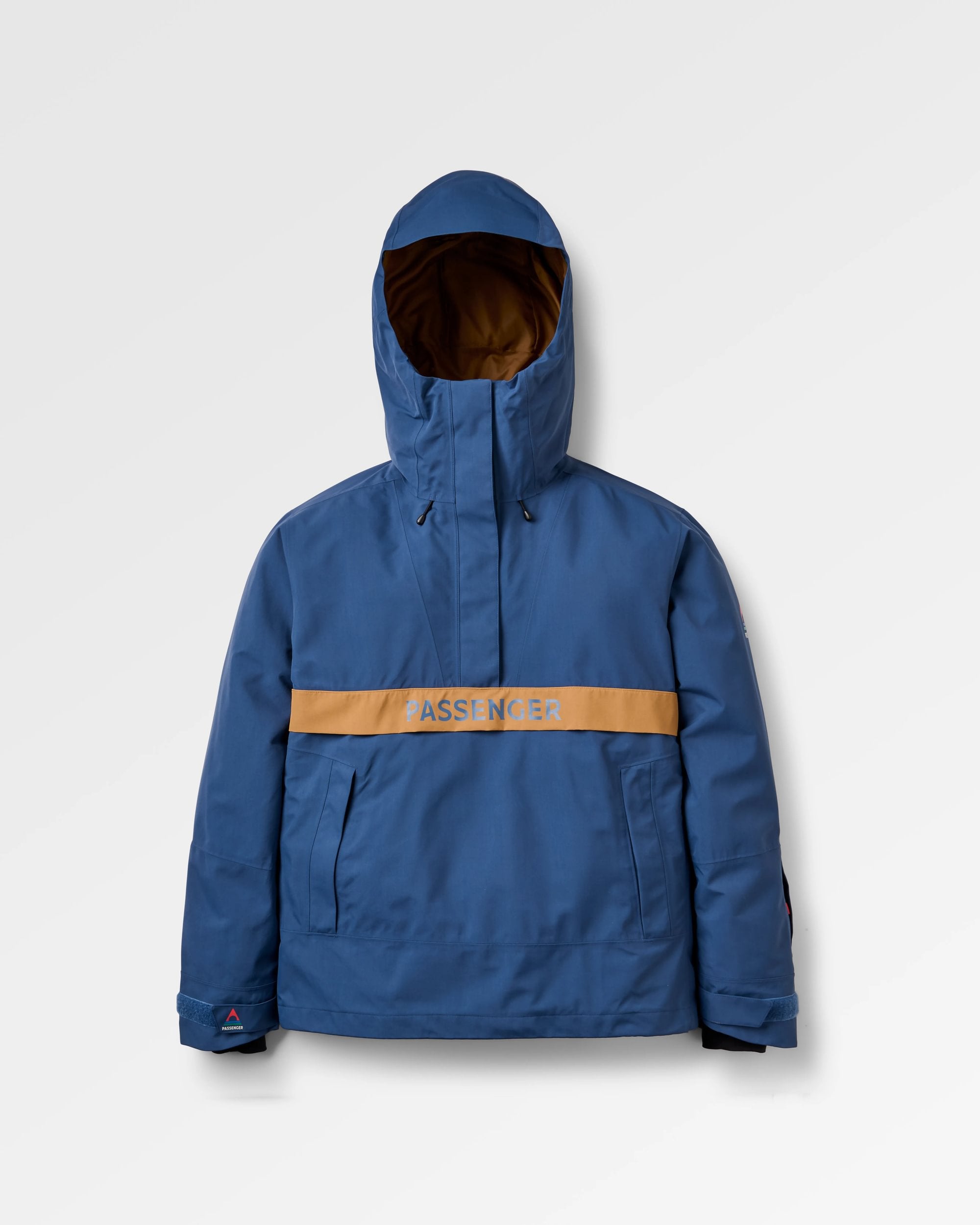 Snowscape Men's Recycled Anorak - Dark Denim - Flatlay