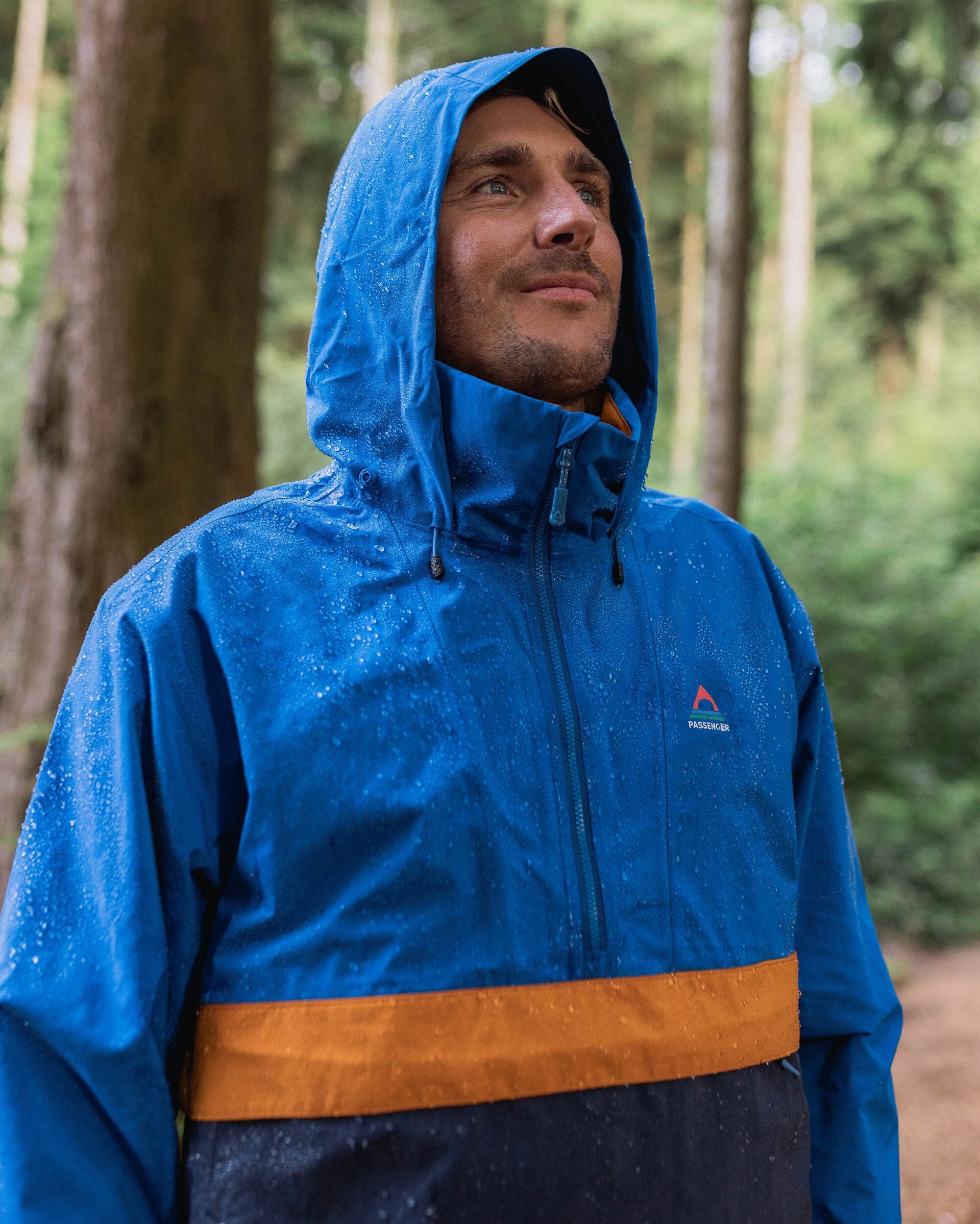 Diablo Recycled Waterproof Anorak - Azure Blue - Lifestyle