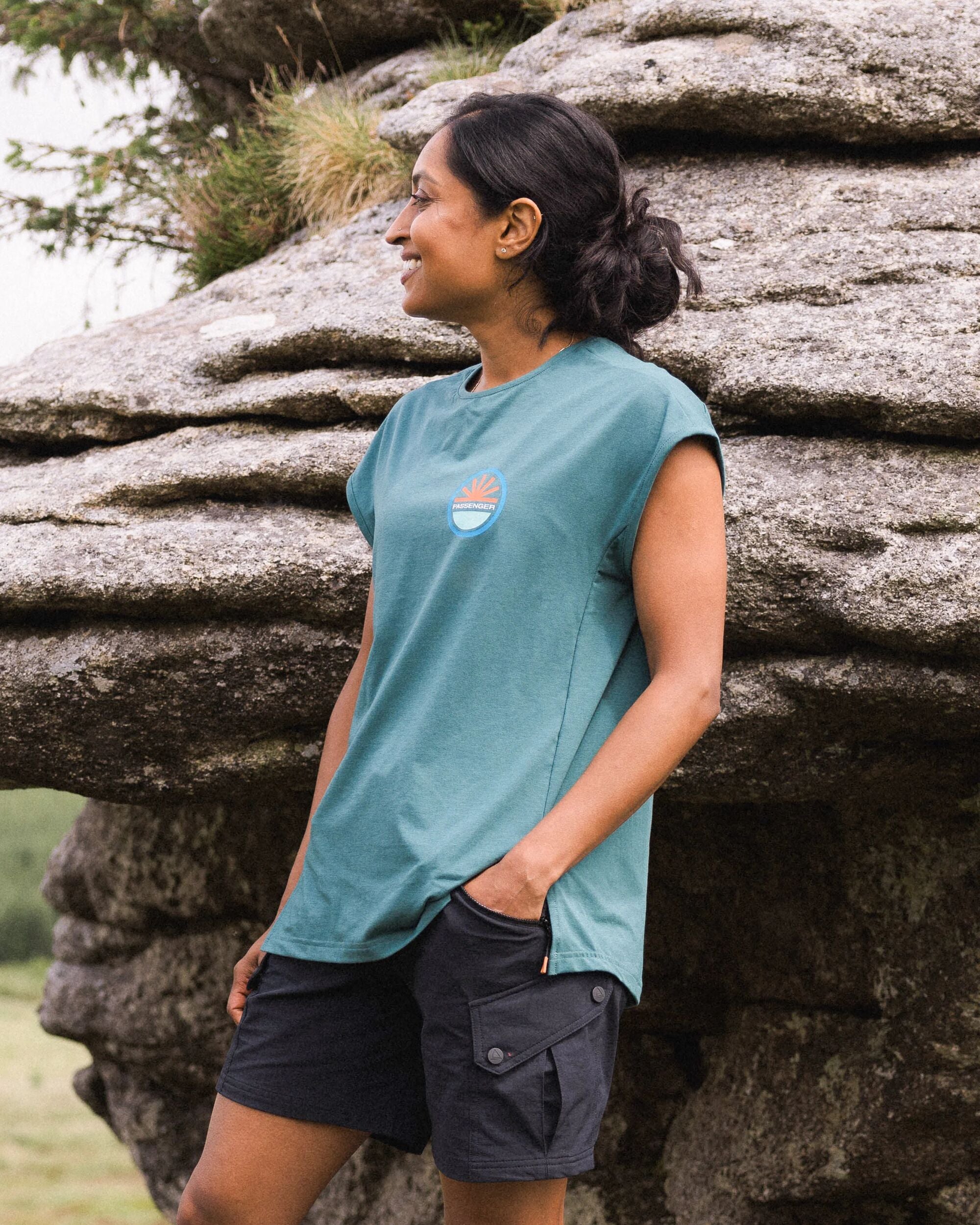 Chase The Light Drirelease® Active T-Shirt - Deep Ocean - Lifestyle