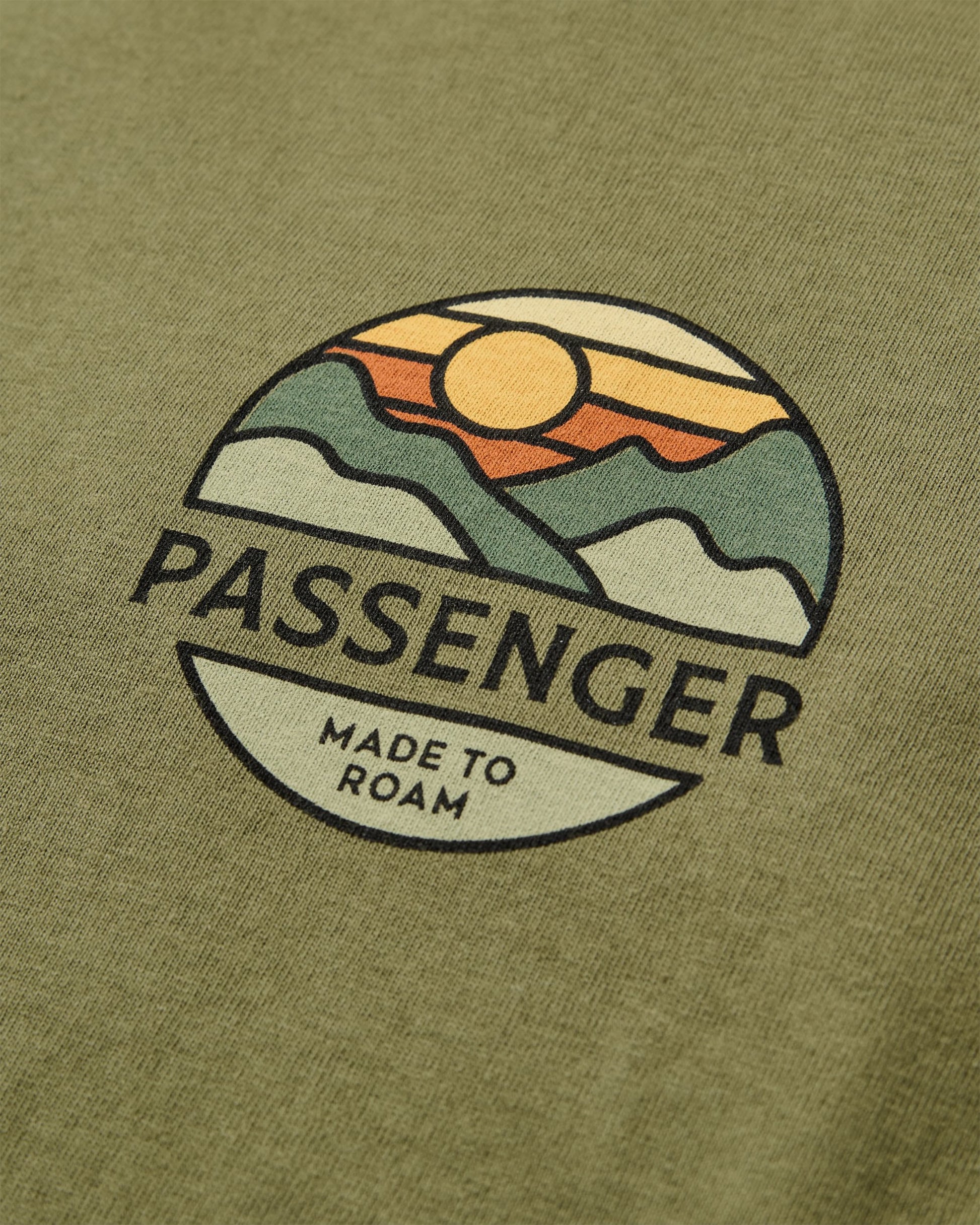 Laidback Recycled Cotton Relaxed Fit T-Shirt - Khaki - Flatlay