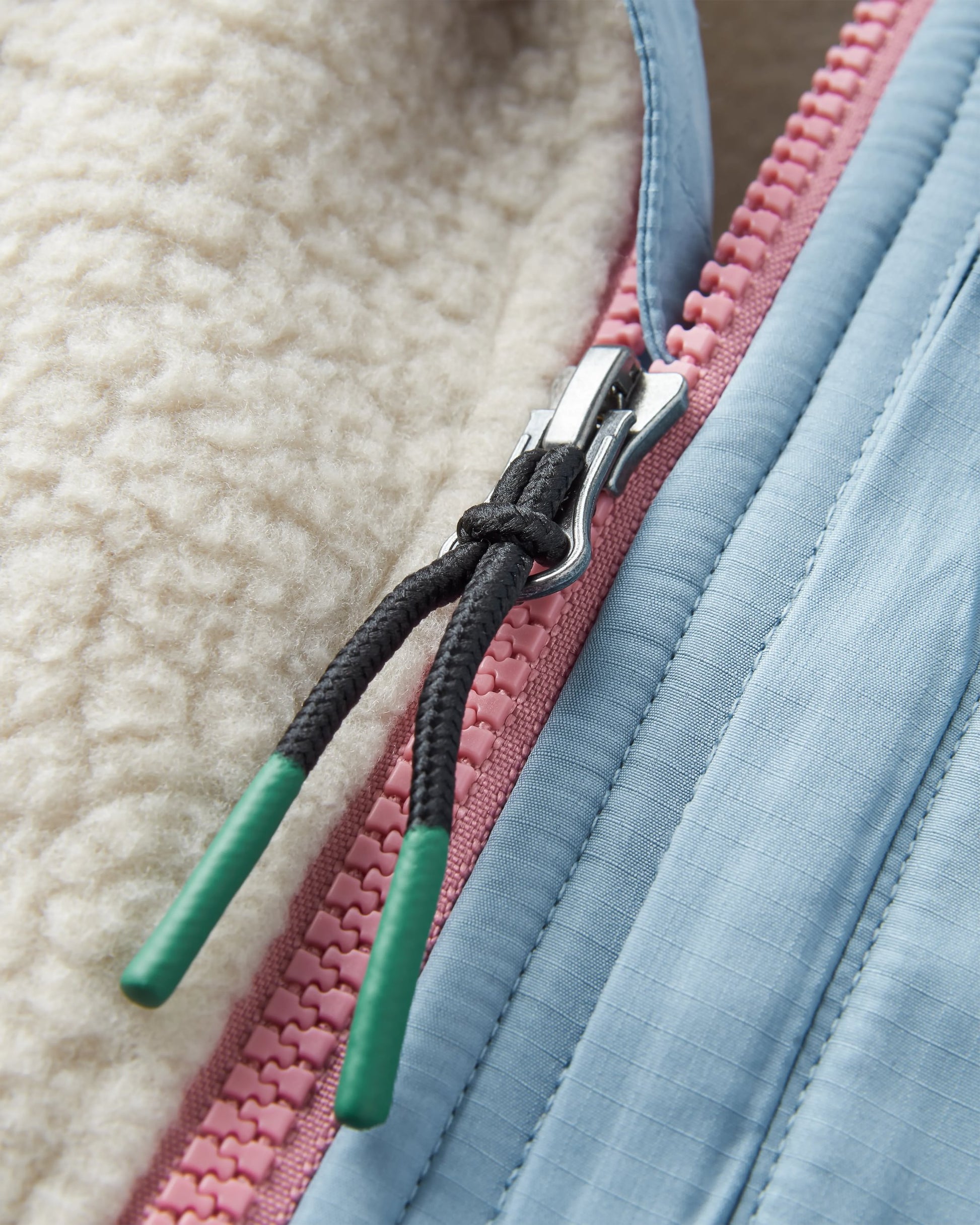 Home Recycled Sherpa Fleece - Oatmeal/Pink haze