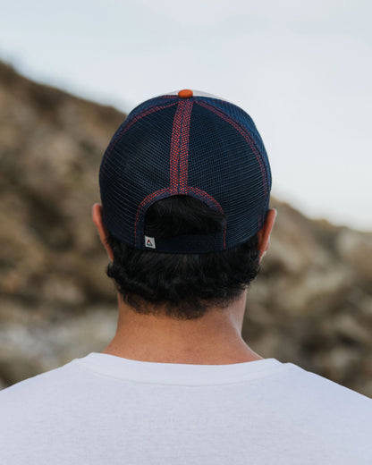 Male_Heritage Mesh Snapback Cap - Sunrise Orange