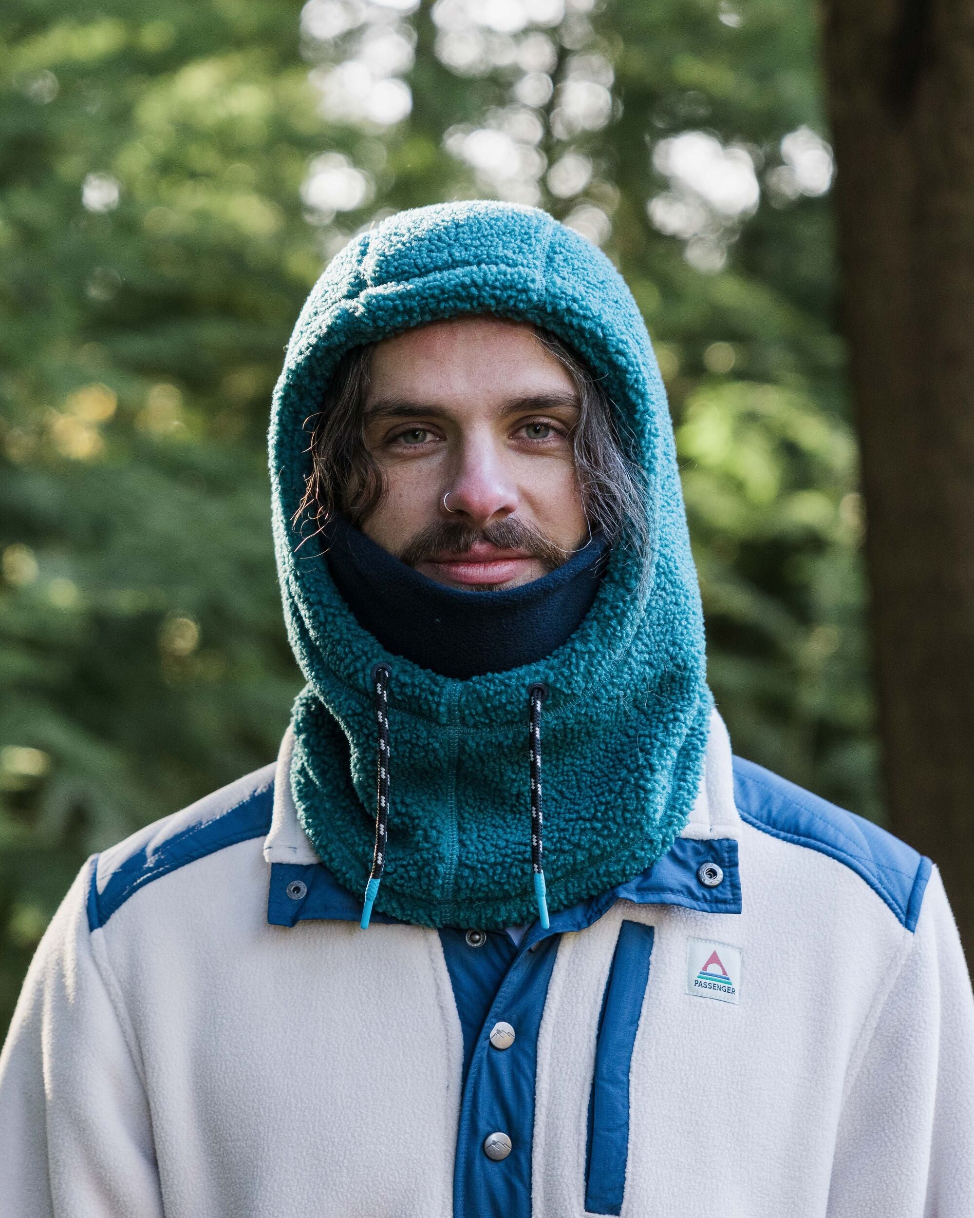 Snowdrift Recycled Fleece Hood - Mediterranean - Lifestyle - Male