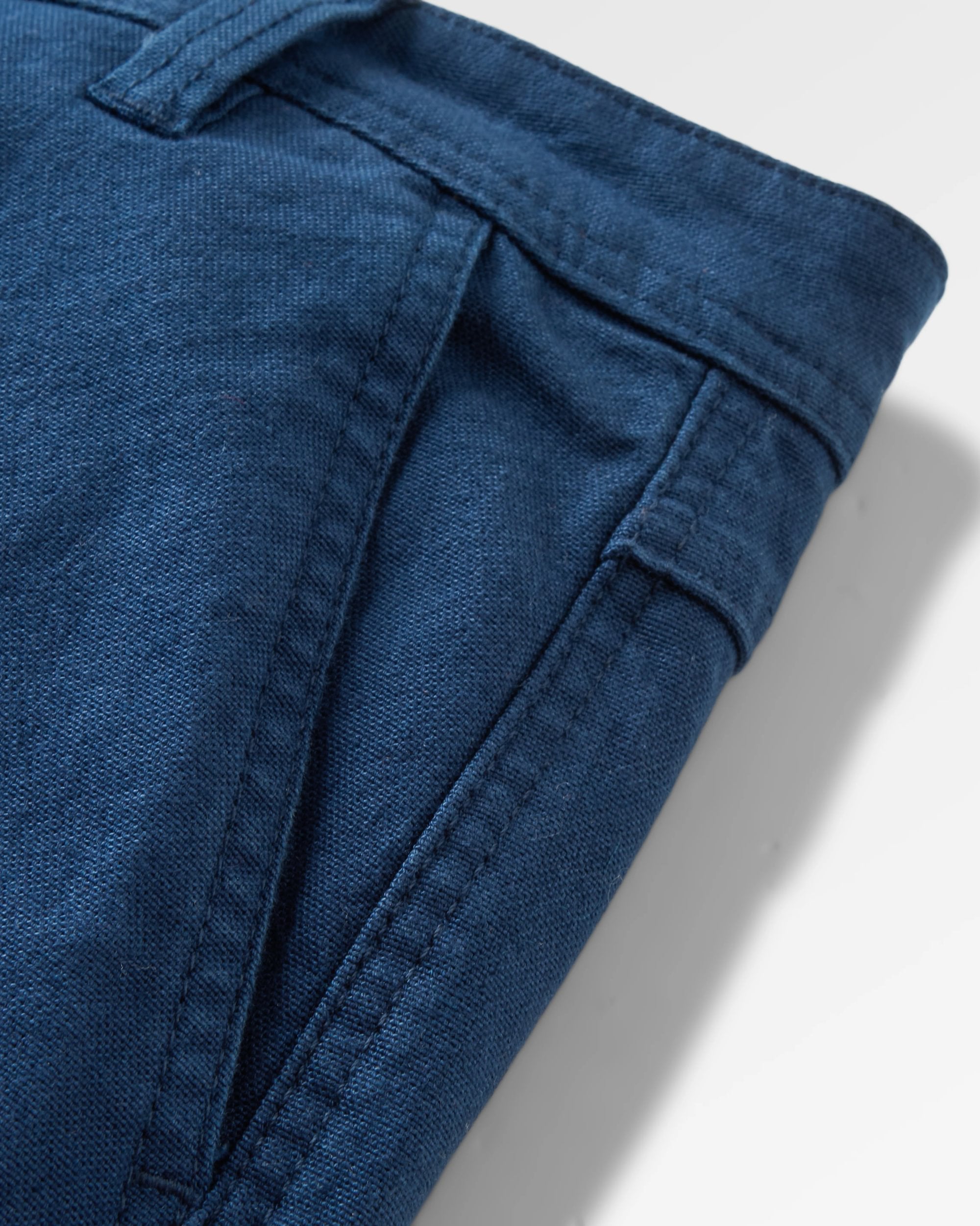 Vantage Organic Cotton Trouser - Rich Navy - Flatlay