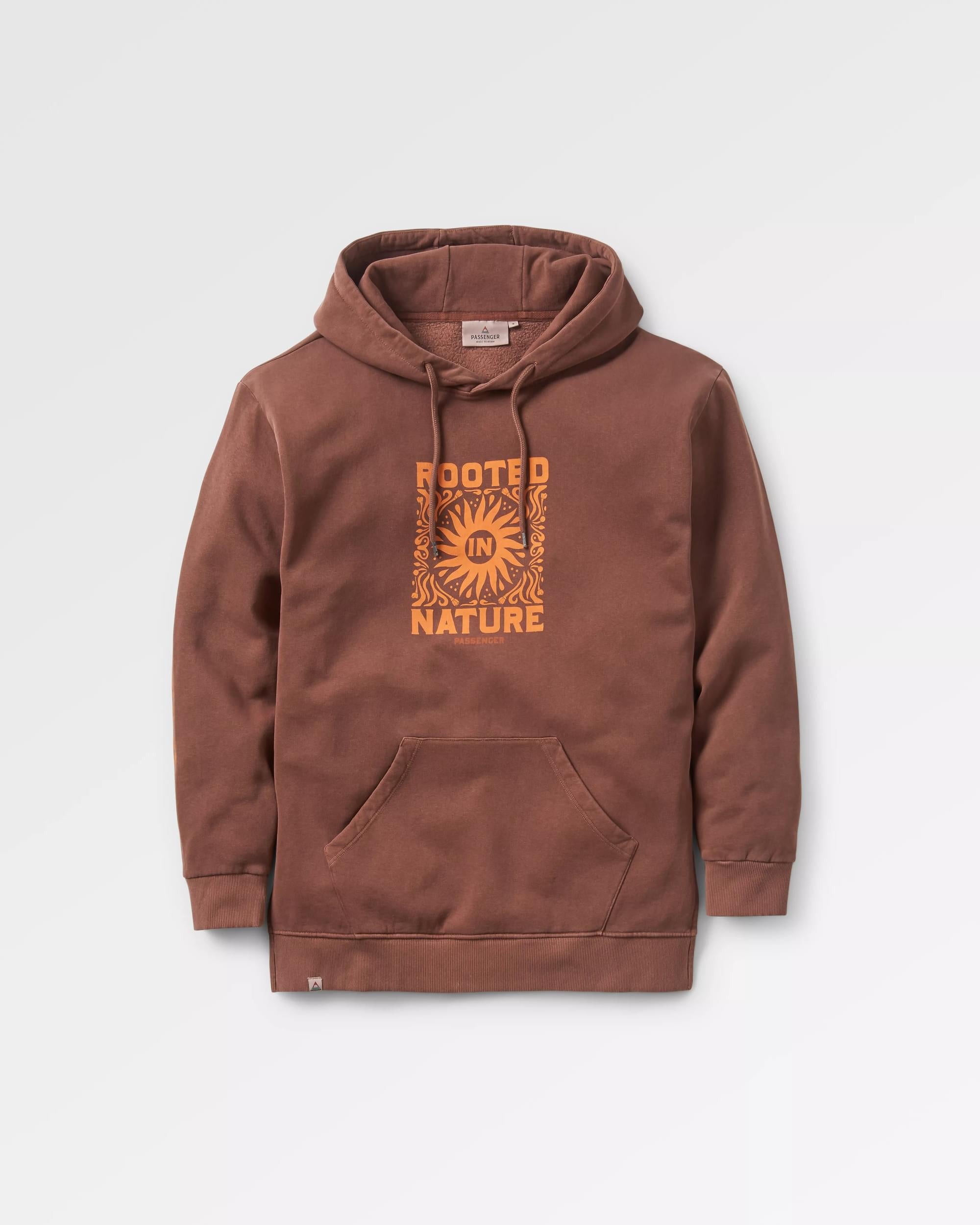 Rooted In Nature Hoodie - Chestnut - Flatlay