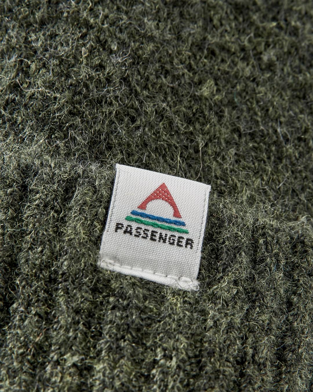 Snowdrop Recycled Bobble Hat - Khaki - Flatlay