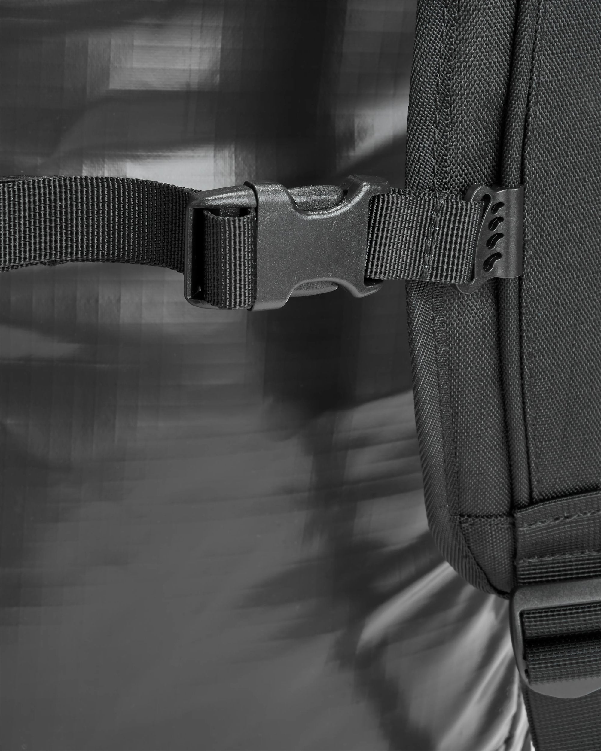 Roamer Recycled 40L Duffel Bag - Phantom Black - Flatlay