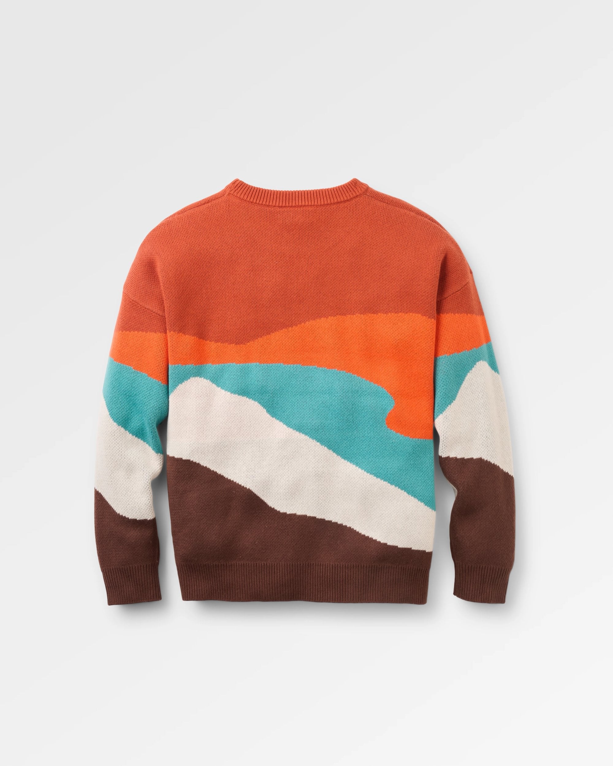 Scenic Knitted Jumper - Scenic Chestnut - Flatlay