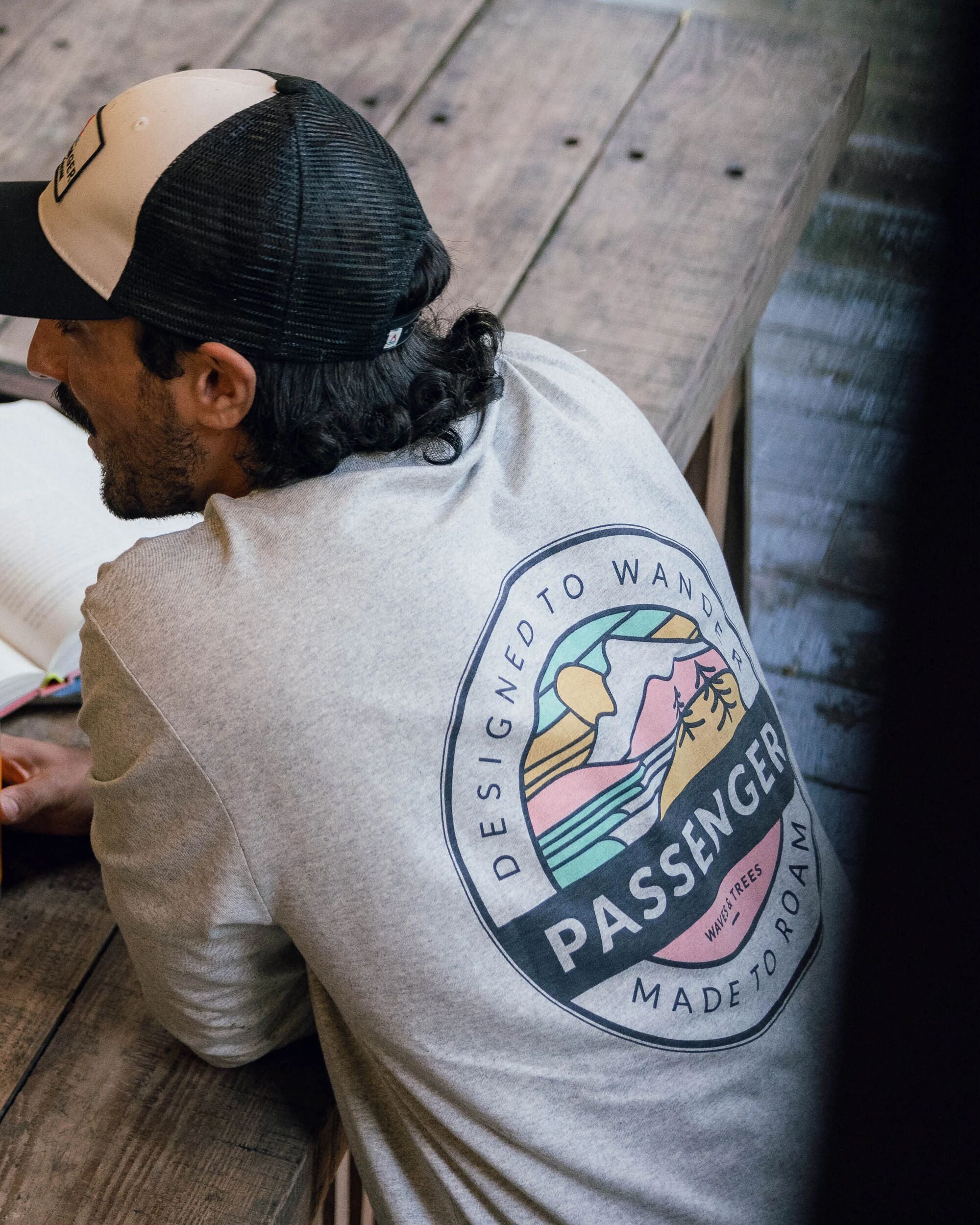 Odyssey Recycled Cotton LS T-Shirt - Mid Grey Marl - Lifestyle