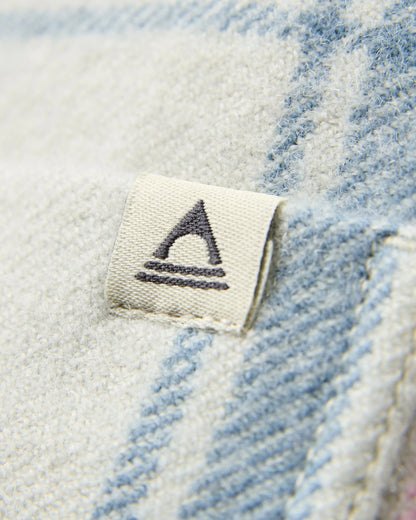 Bramble Overshirt - White Sand/Pink Haze Check - Flatlay