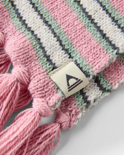 Goldglow Knit Scarf - Pink Haze - Flatlay