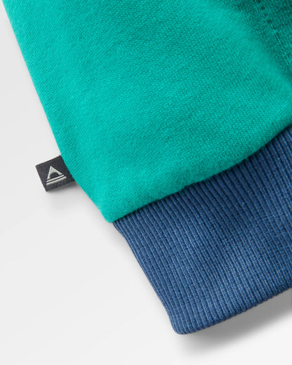 Riser Cotton Hoodie - Greenlake - Flatlay