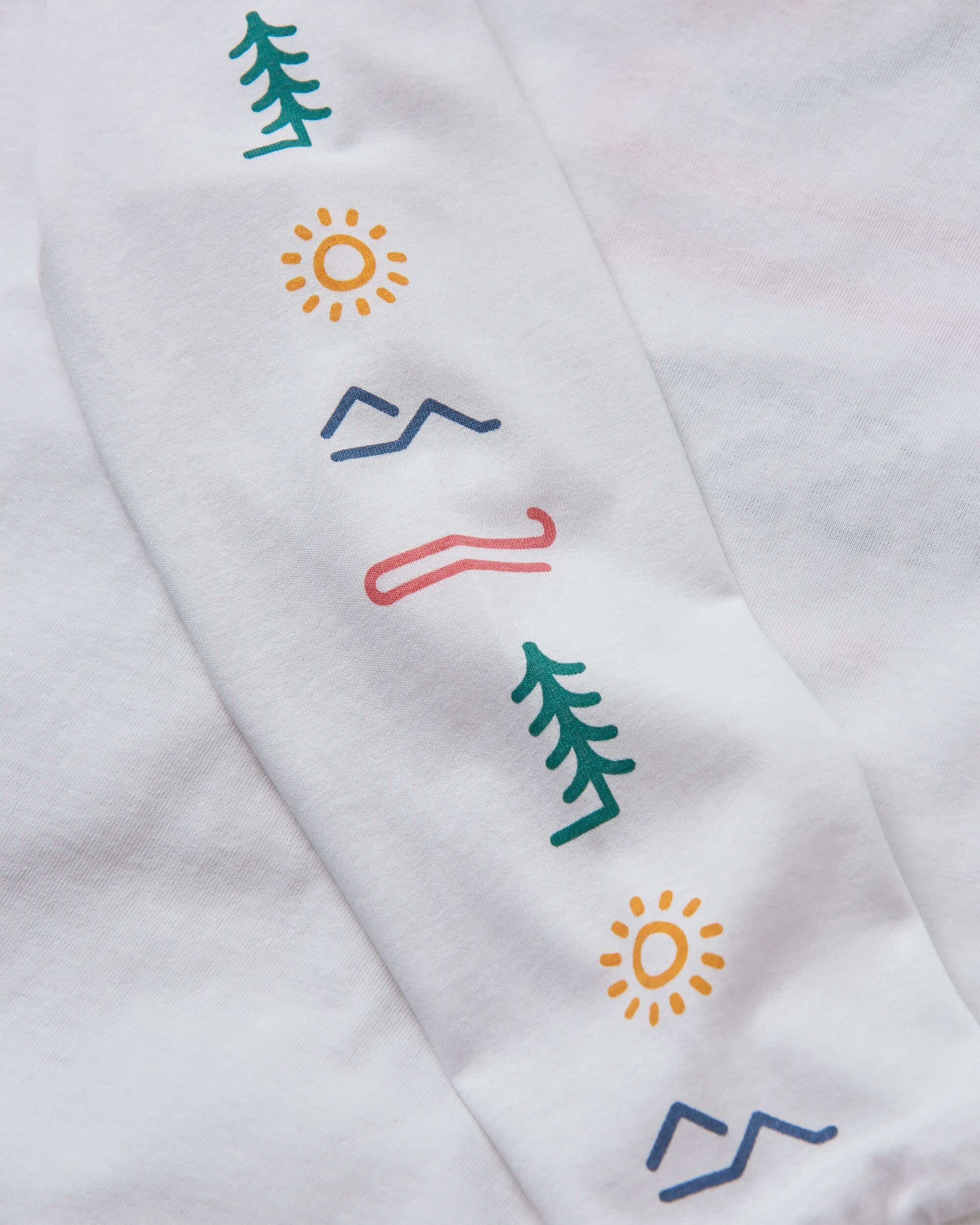 Phoenix Recycled LS T-Shirt - White - Flatlay