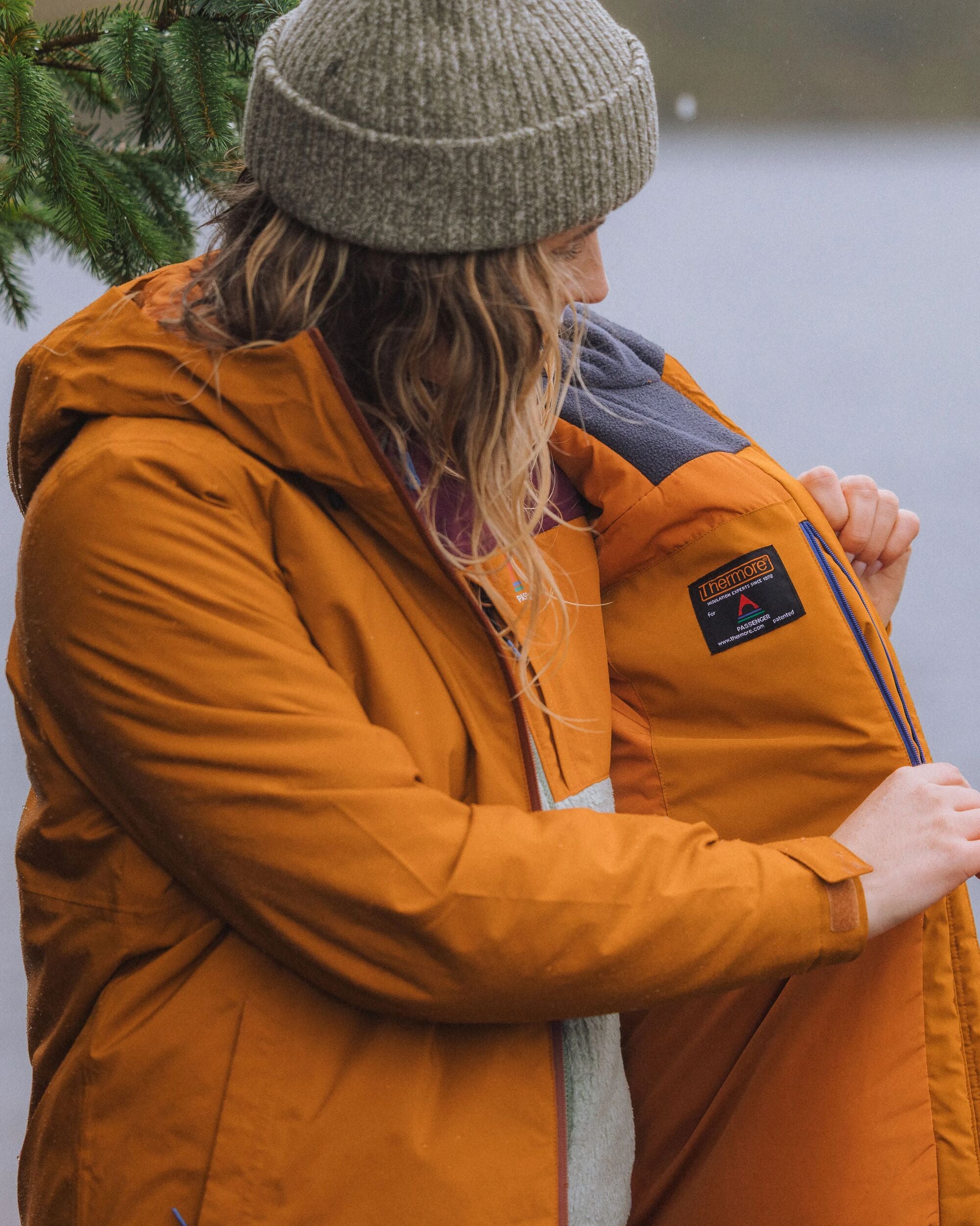 Elevate Insulated Waterproof Jacket - Retro Orange - Lifestyle