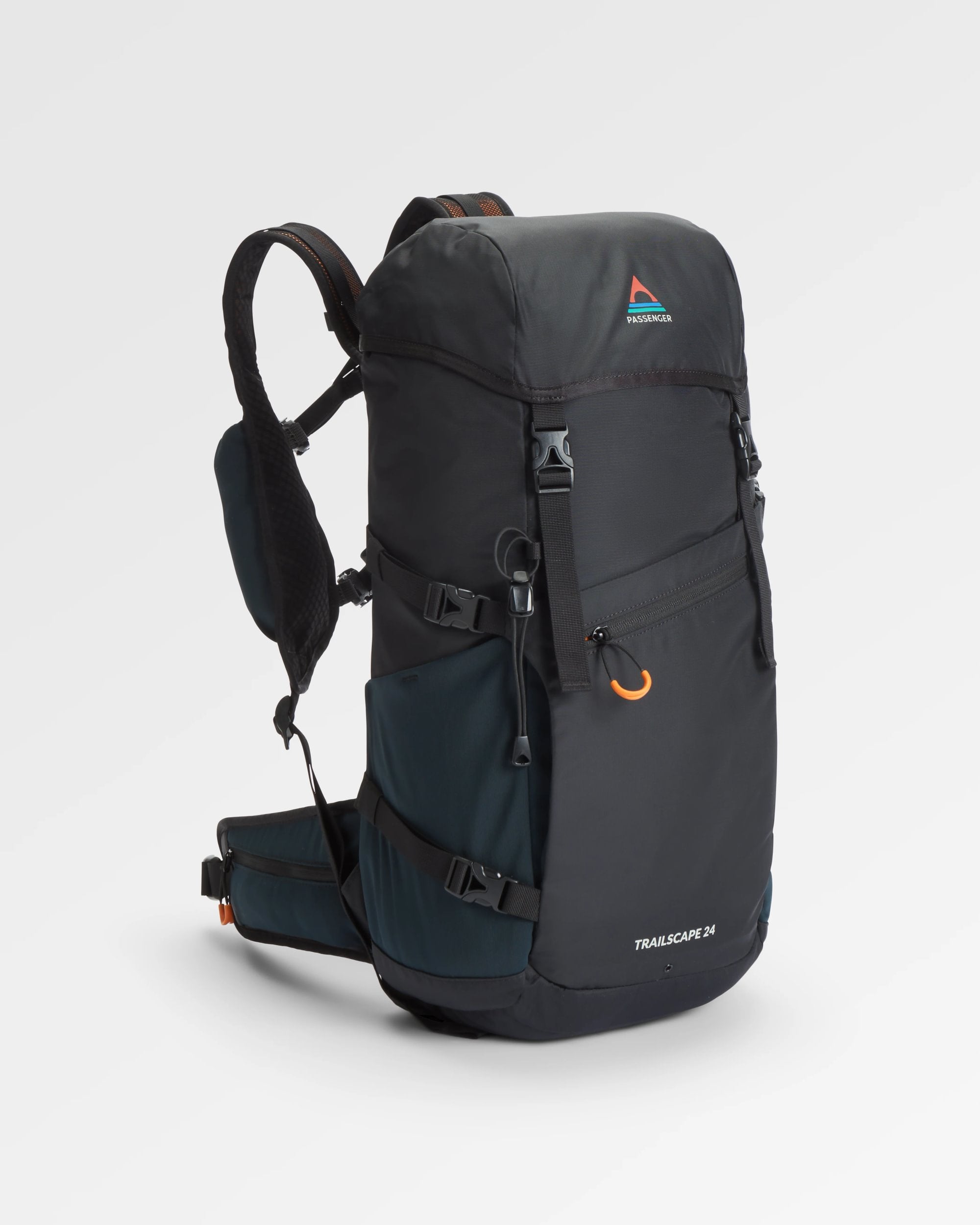 Trailscape Recycled 24L Backpack - Black - Flatlay
