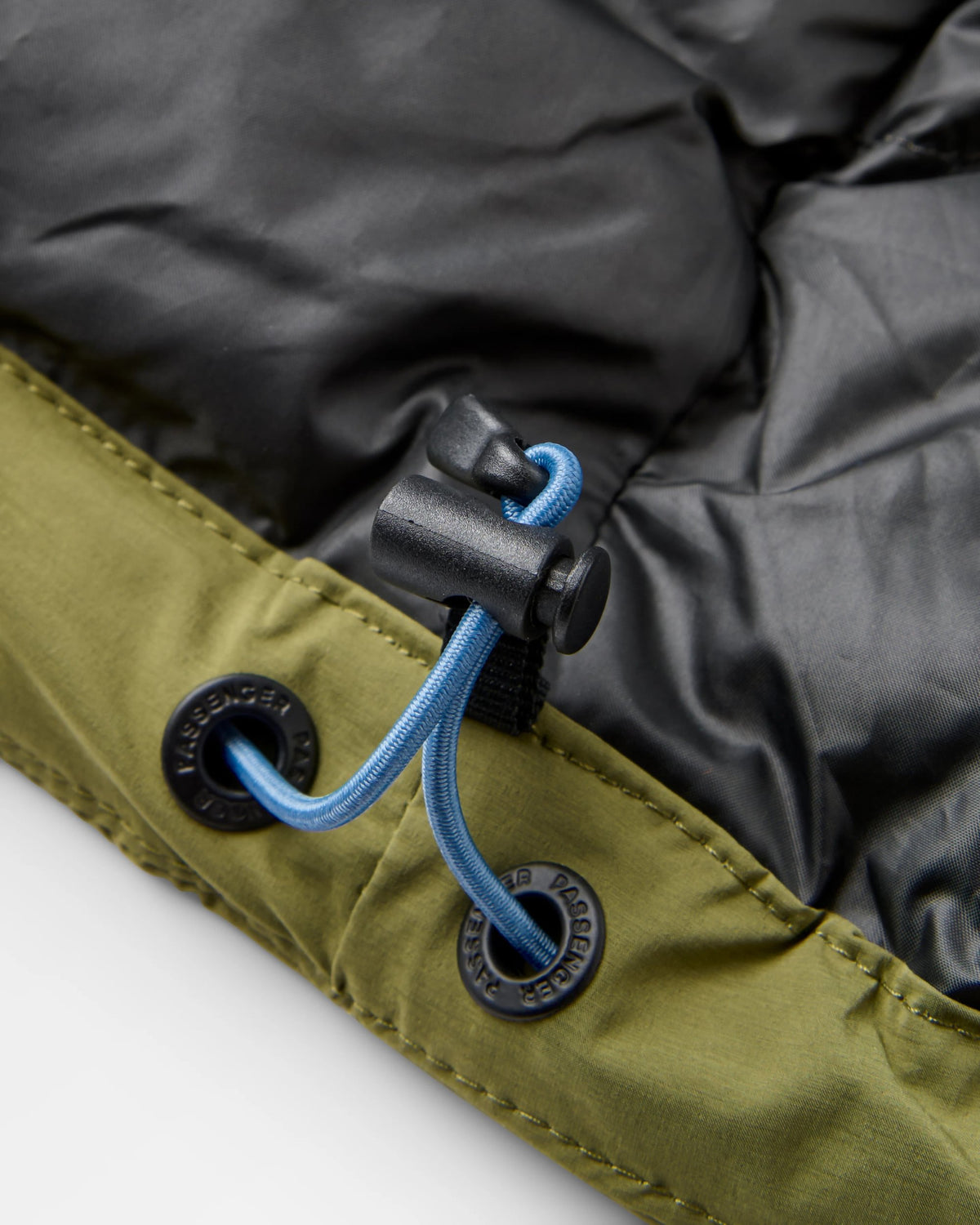 Kindlewood Down Jacket - Stormy Blue/Khaki - Flatlay