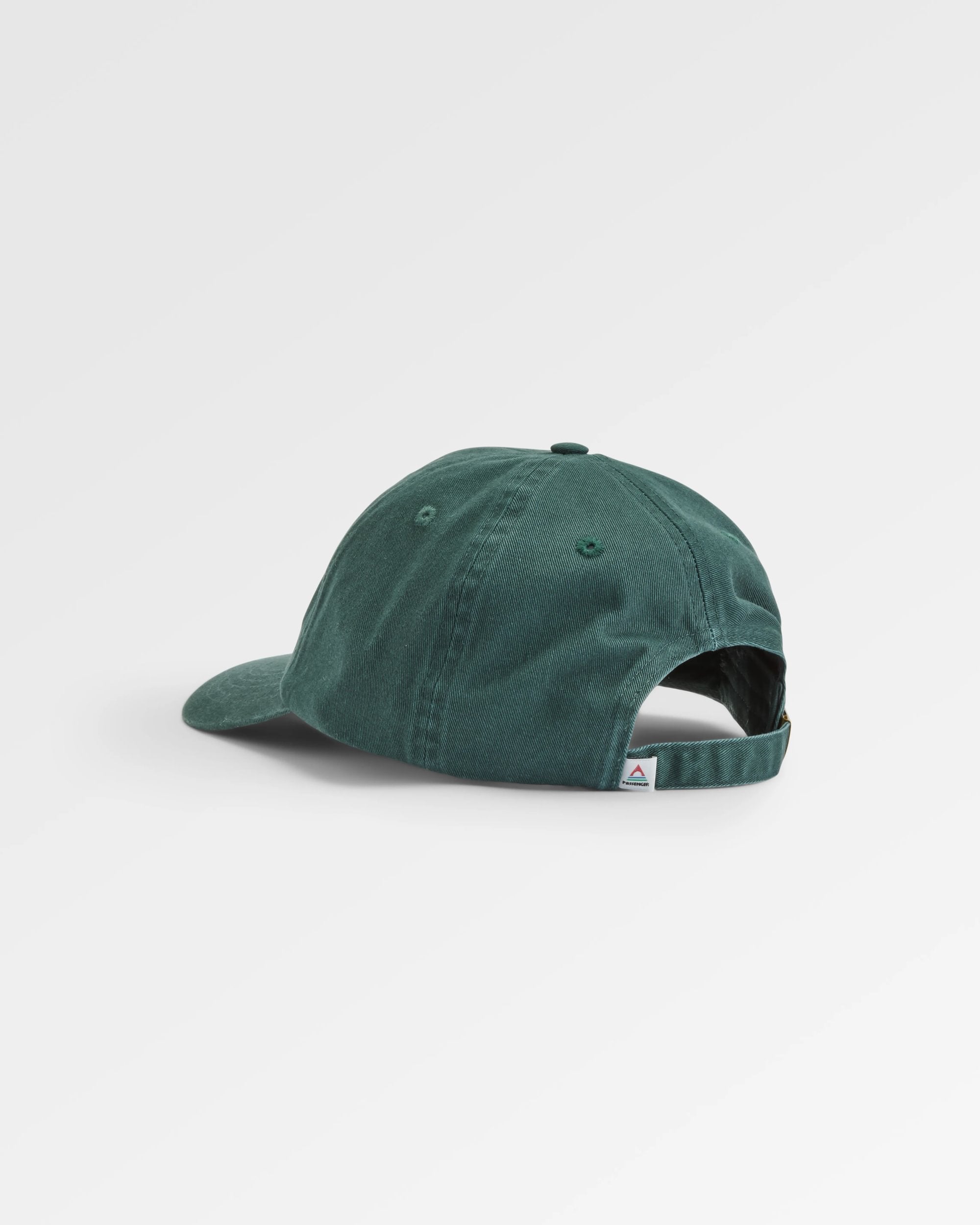 Classic Recycled Cotton 6 Panel Cap - Dark Fern  - Flatlay
