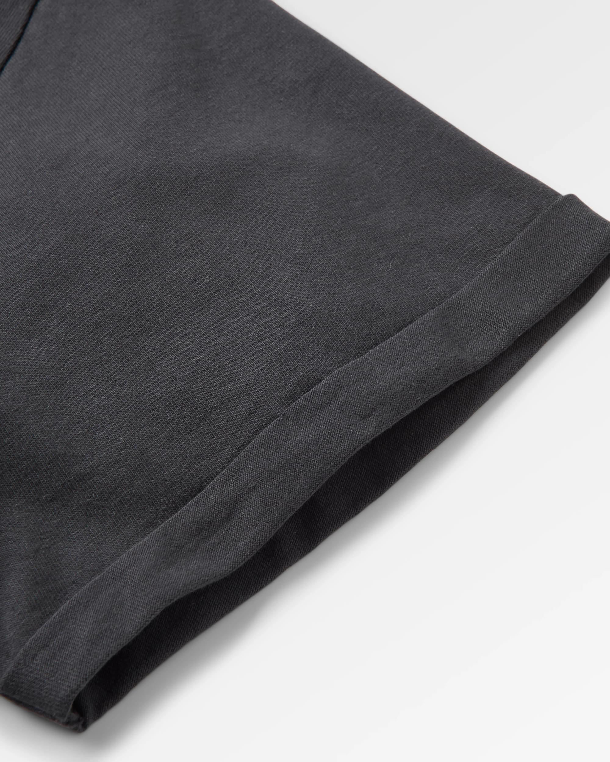 Discovery Rolled Sleeve T-Shirt - Black - Flatlay