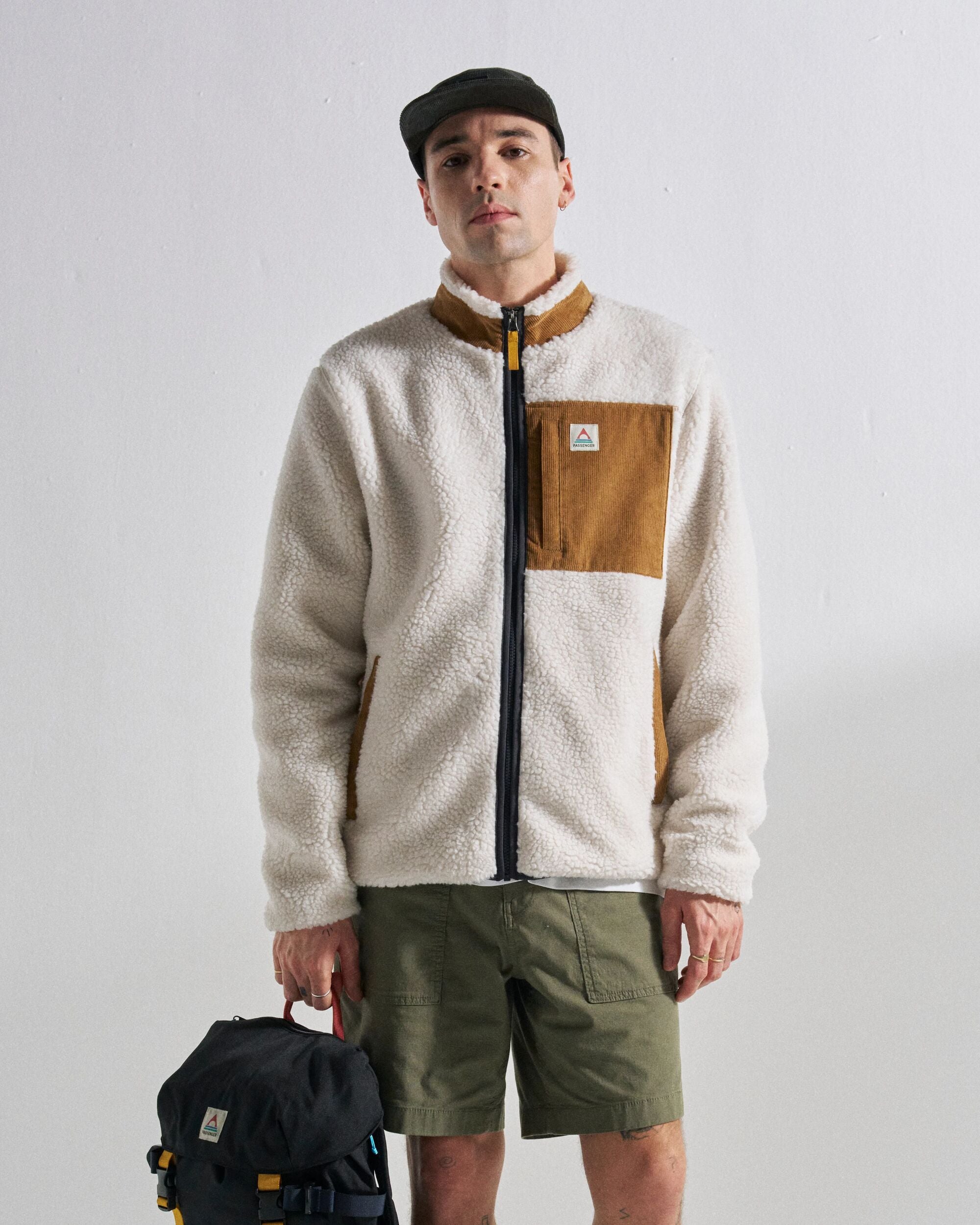 Trekker Deep-Pile Sherpa Fleece - Warm Ivory - Studio Model