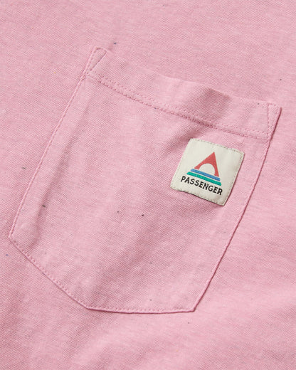 Heritage Recycled Relaxed Fit LS T-Shirt - Pink Haze - Flatlay