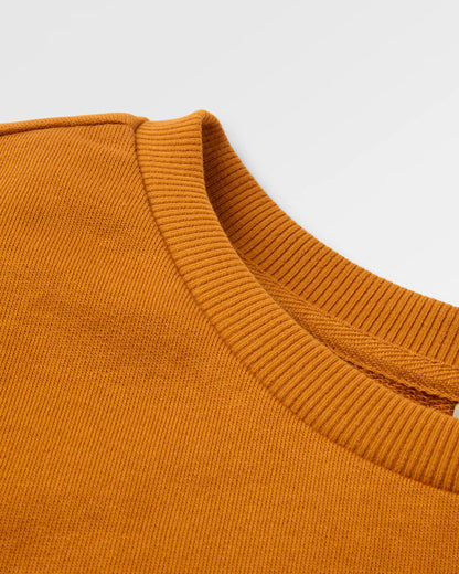 Papercut Recycled Sweatshirt - Retro Orange - Flatlay