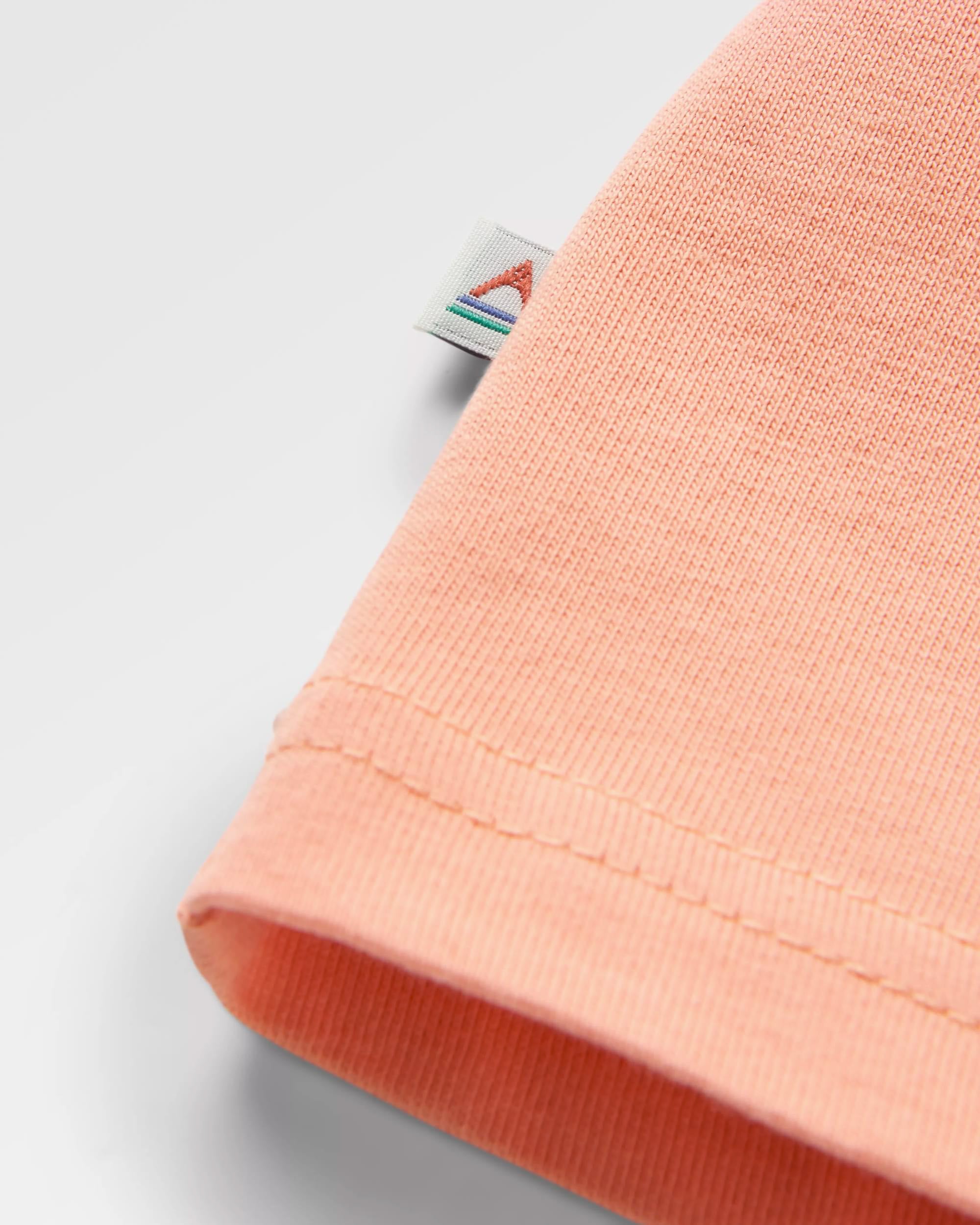 Dumont Organic Relaxed Fit T-Shirt - Tawny Peach - Flatlay