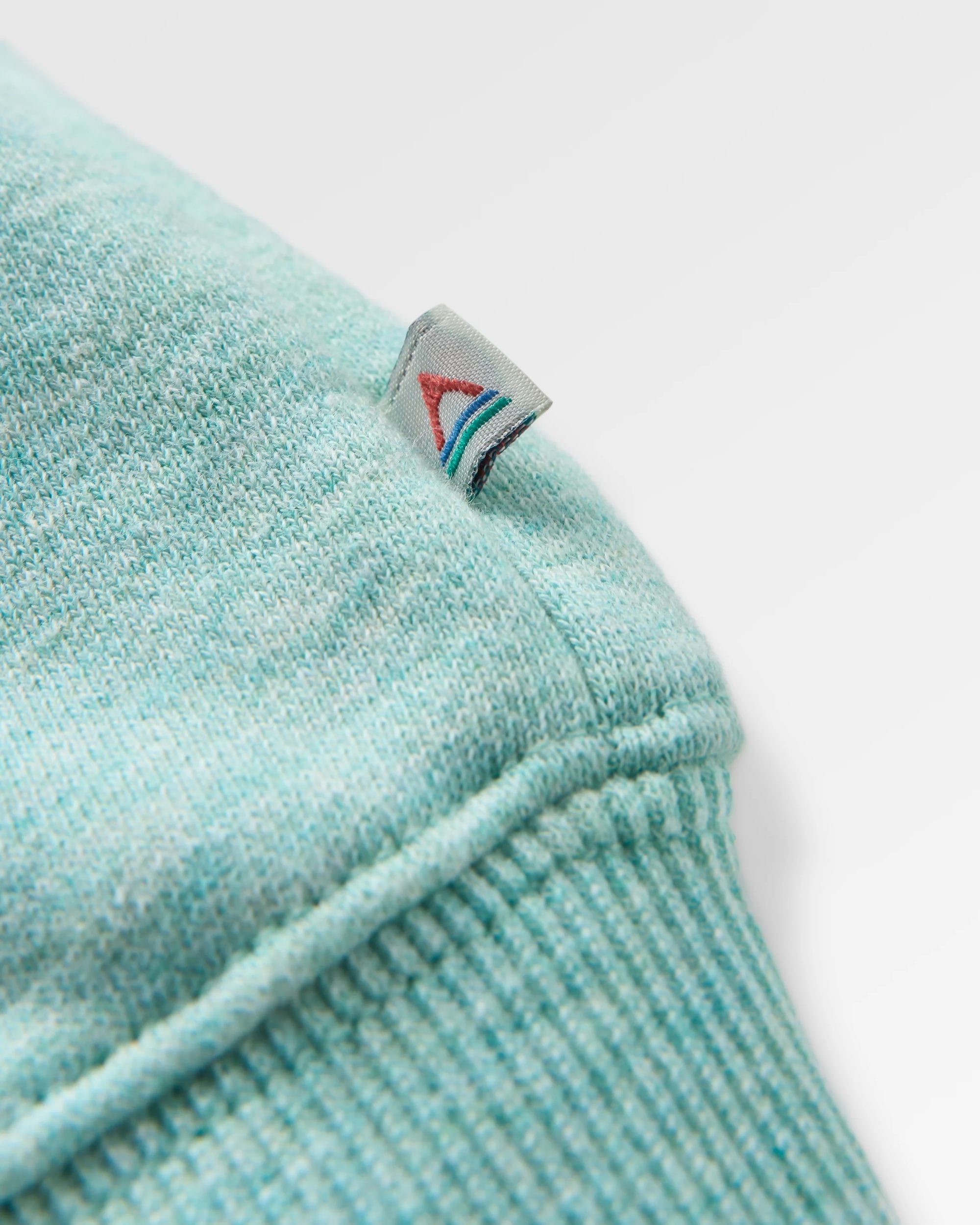 Laidback Organic Cotton Sweatshirt - Aqua Marl - Flatlay