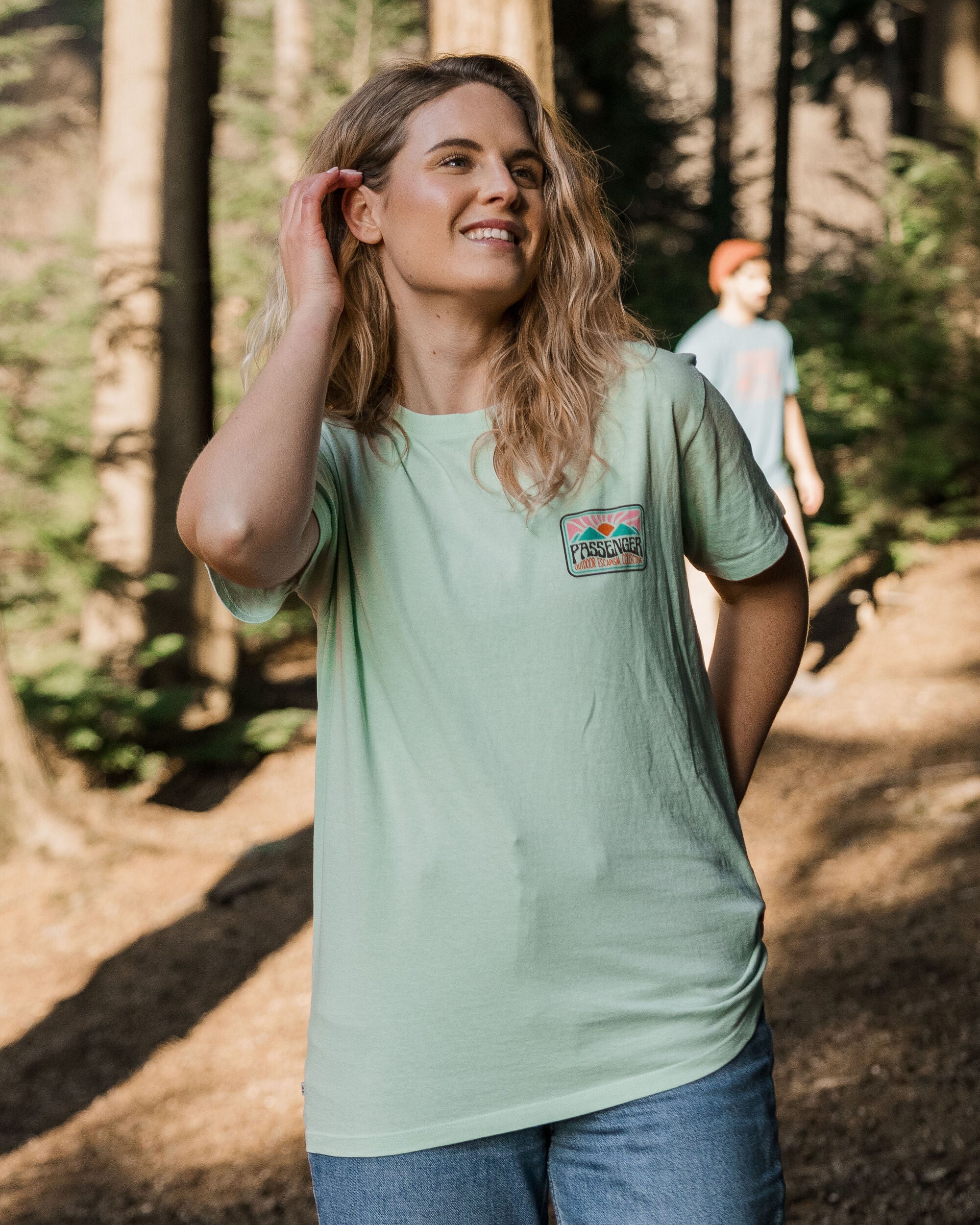 Golden Hour Recycled Cotton T-Shirt - Surf Spray - Lifestyle