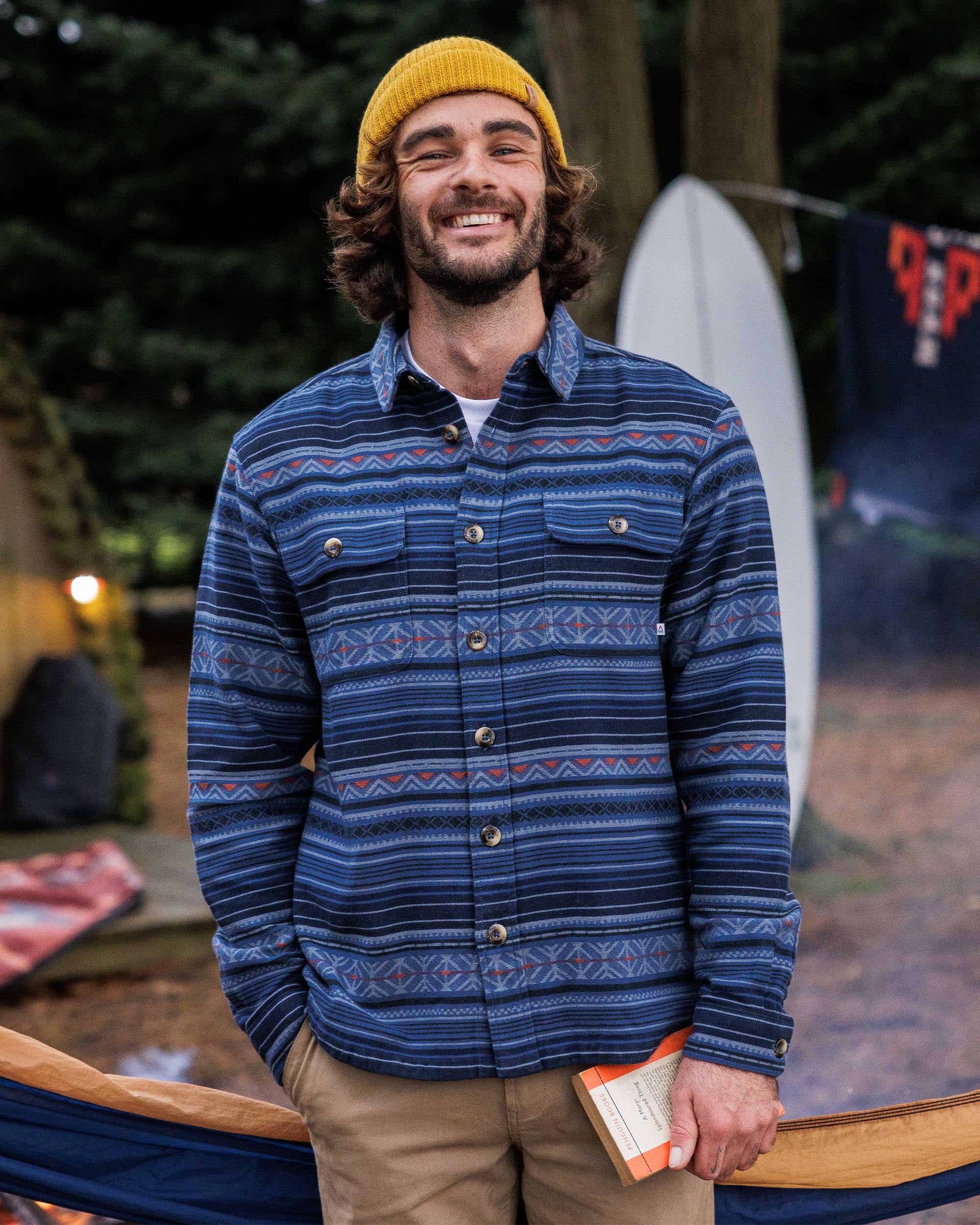 Slowdown Heavyweight Overshirt - Dark Denim - Lifestyle