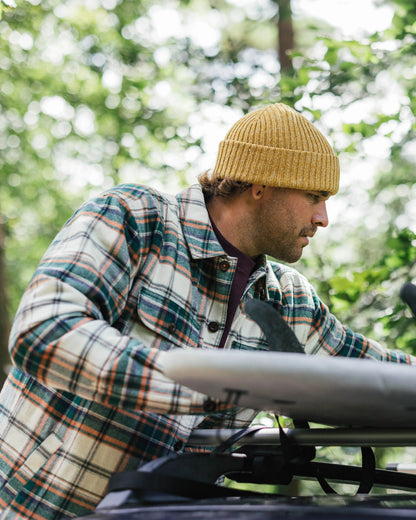 Freestyle Sherpa-Lined Overshirt - Birch/Rain Forest Check