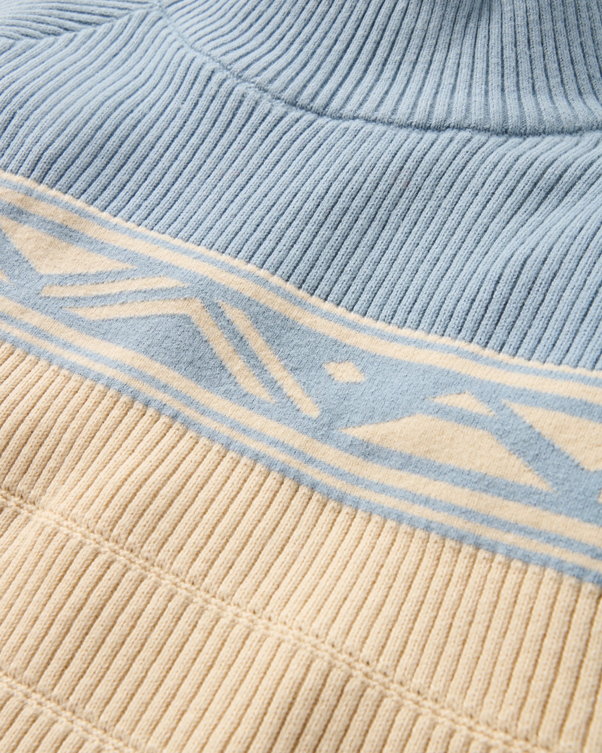 Nurture Organic Cotton Jumper - Faded Denim - Flatlay