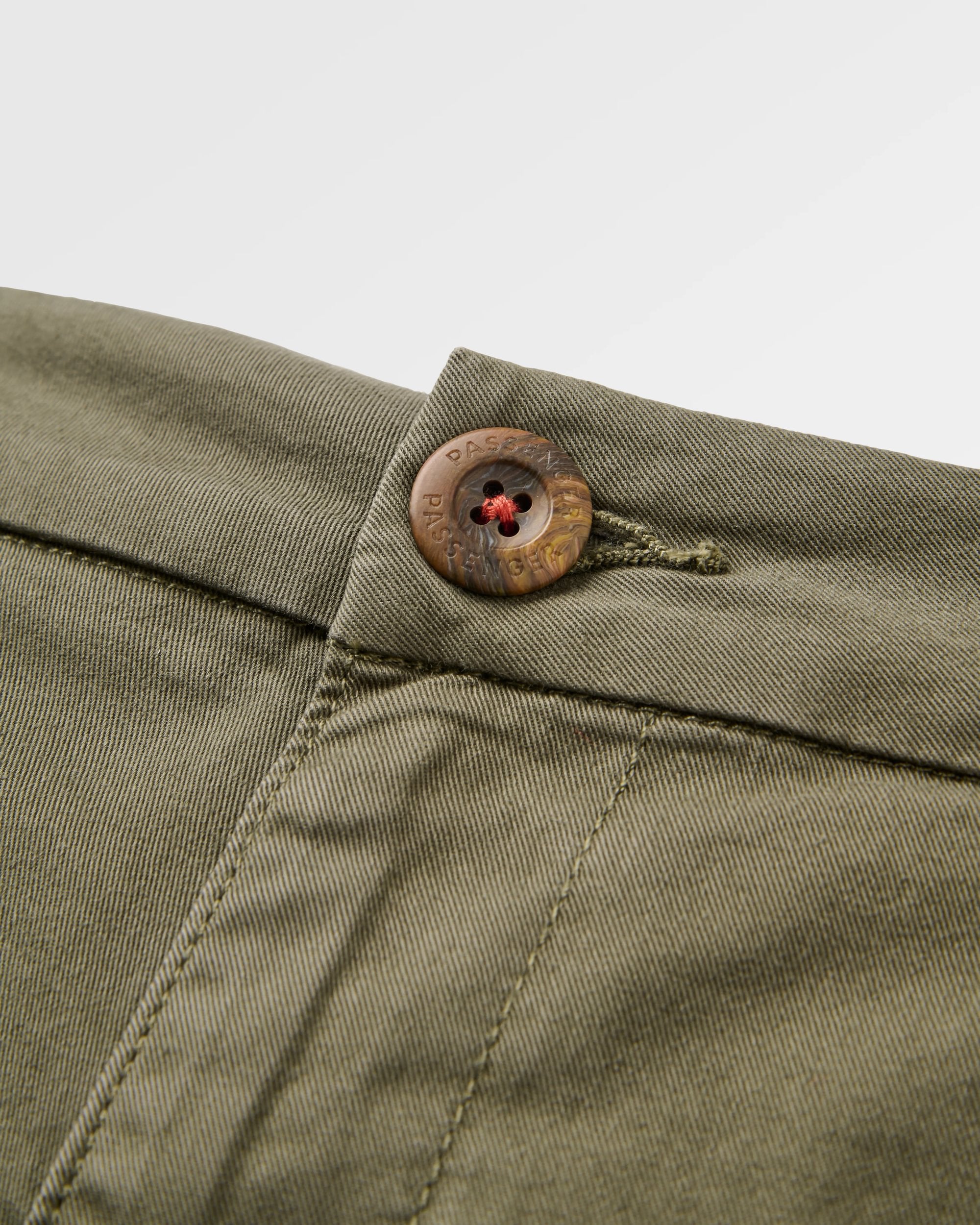 365 Organic Cotton Shorts 2.0 - Dusty Olive - Flatlay