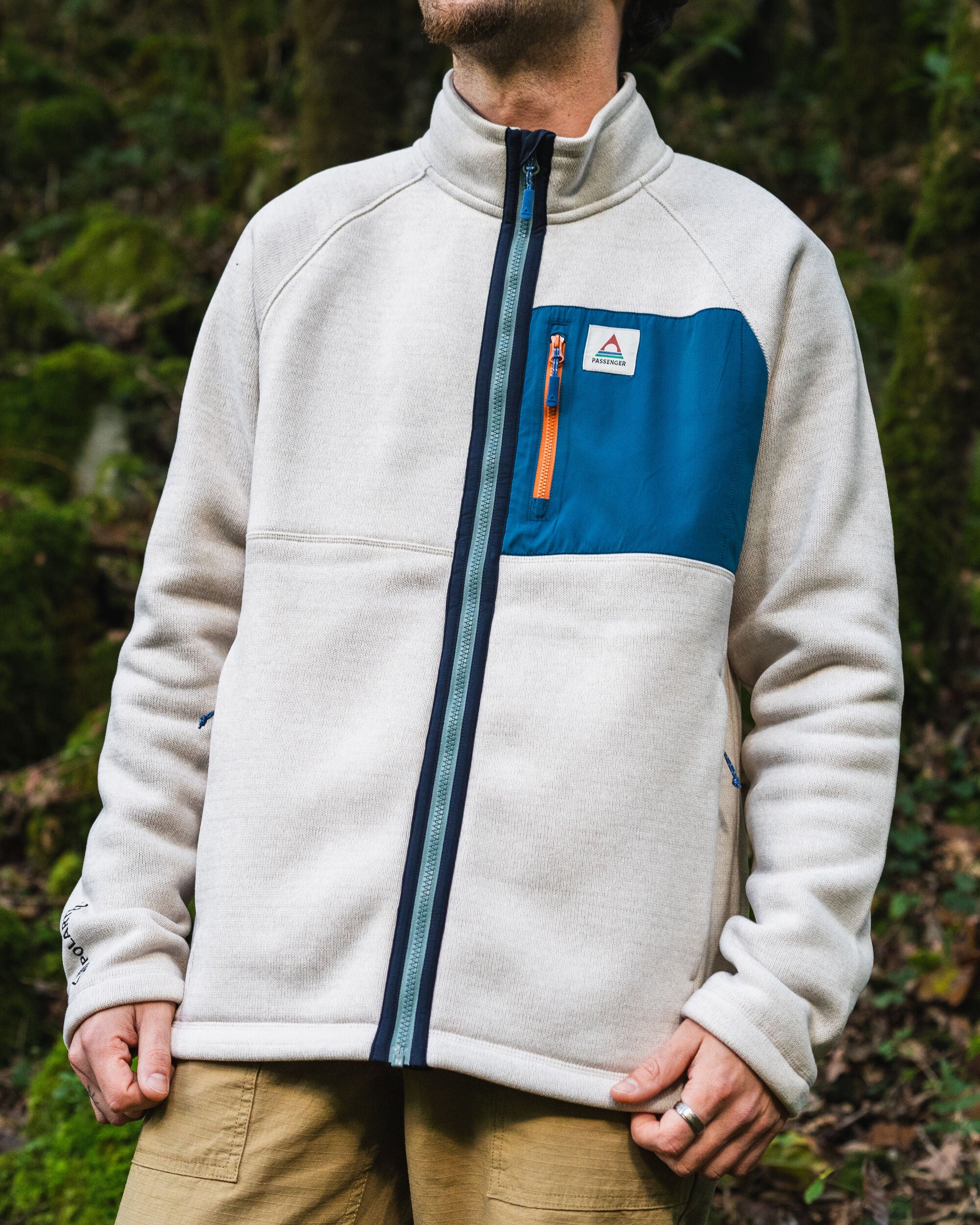Men's Incline Recycled Polartec® Fleece - Vintage White - Lifestyle